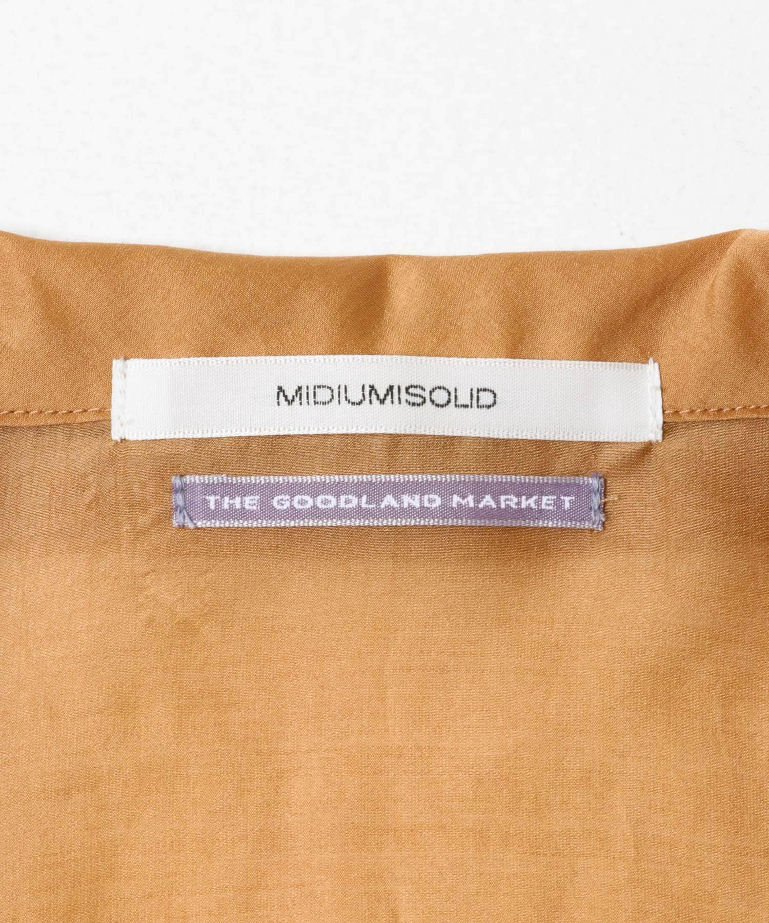 『別注』MIDIUMISOLID×THE GOODLAND MARKET　sheer shirt jacket ORANGE Free