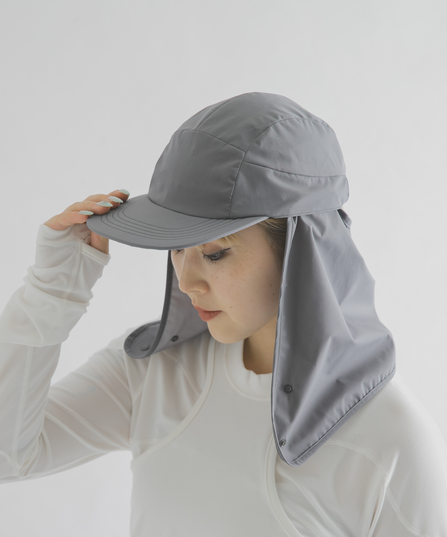 F/CE.　SIGNATURE SHADE CAP GRAY Free
