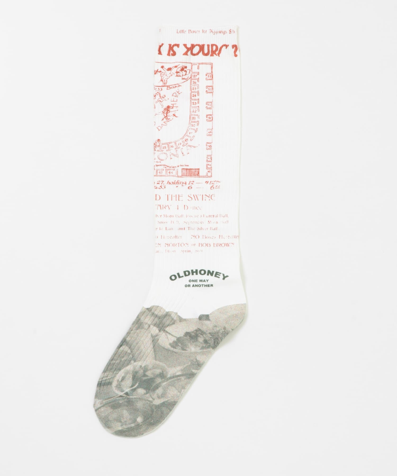 old honey　52℃ SOCKS PATTERN B S