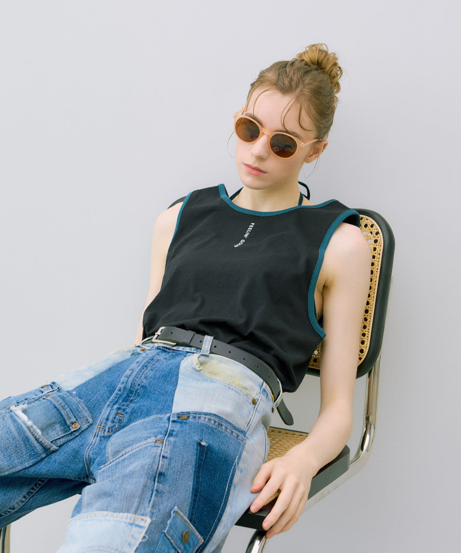 ザ グッドランド マーケット GOOD LOOSE TANK(1 WHITE): トップス