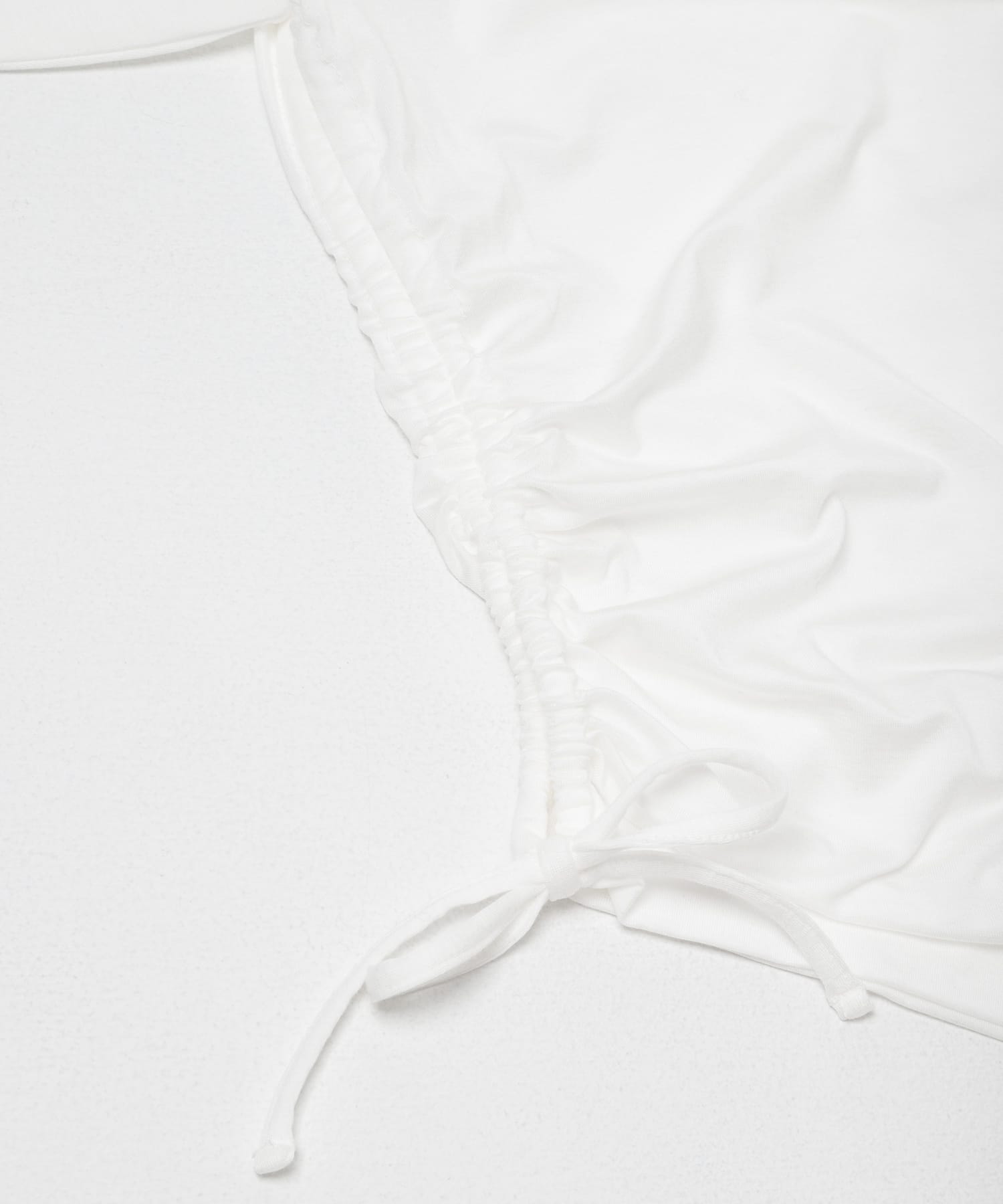 cwtch　SHEER LONG-SLEEVE T-SHIRTS WHITE Free