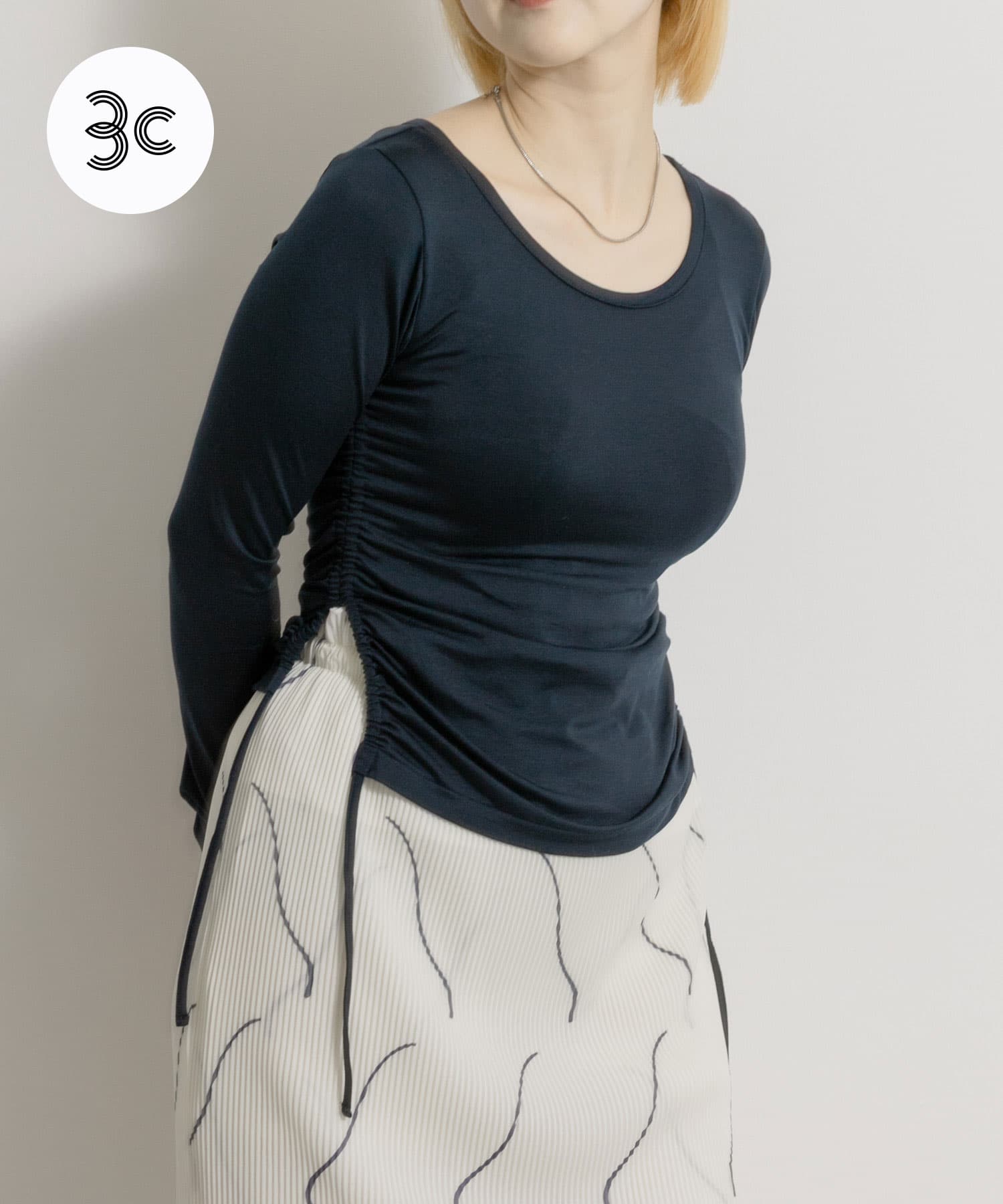 cwtch　SHEER LONG-SLEEVE T-SHIRTS