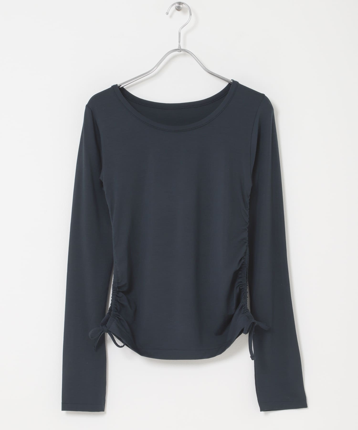 cwtch　SHEER LONG-SLEEVE T-SHIRTS NAVY Free