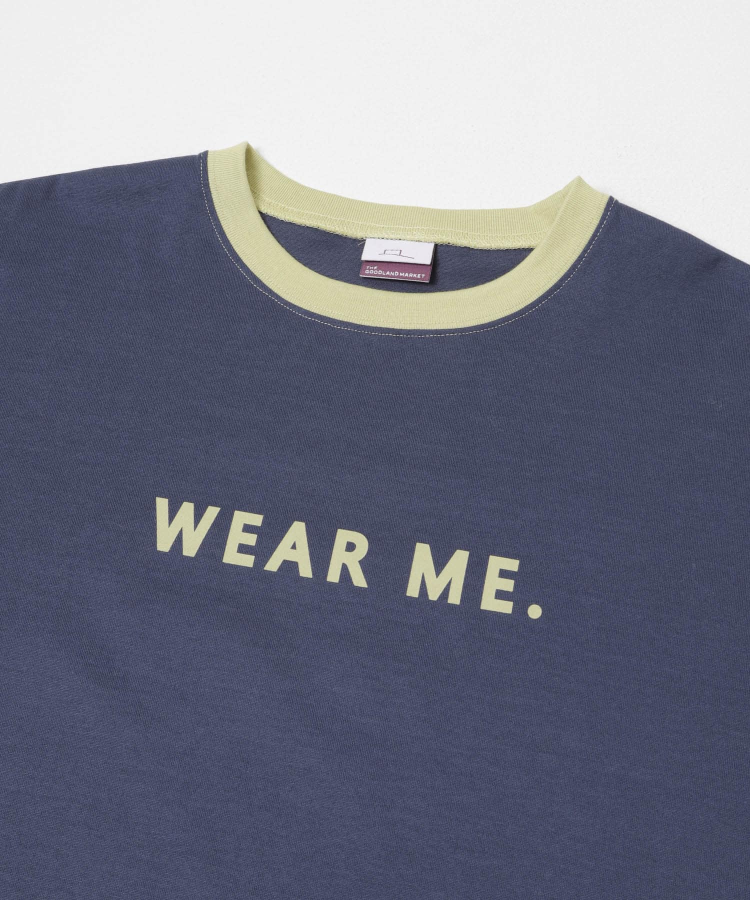 ザ グッドランド マーケット　BOX RINGER  TEE BL×LGR 1