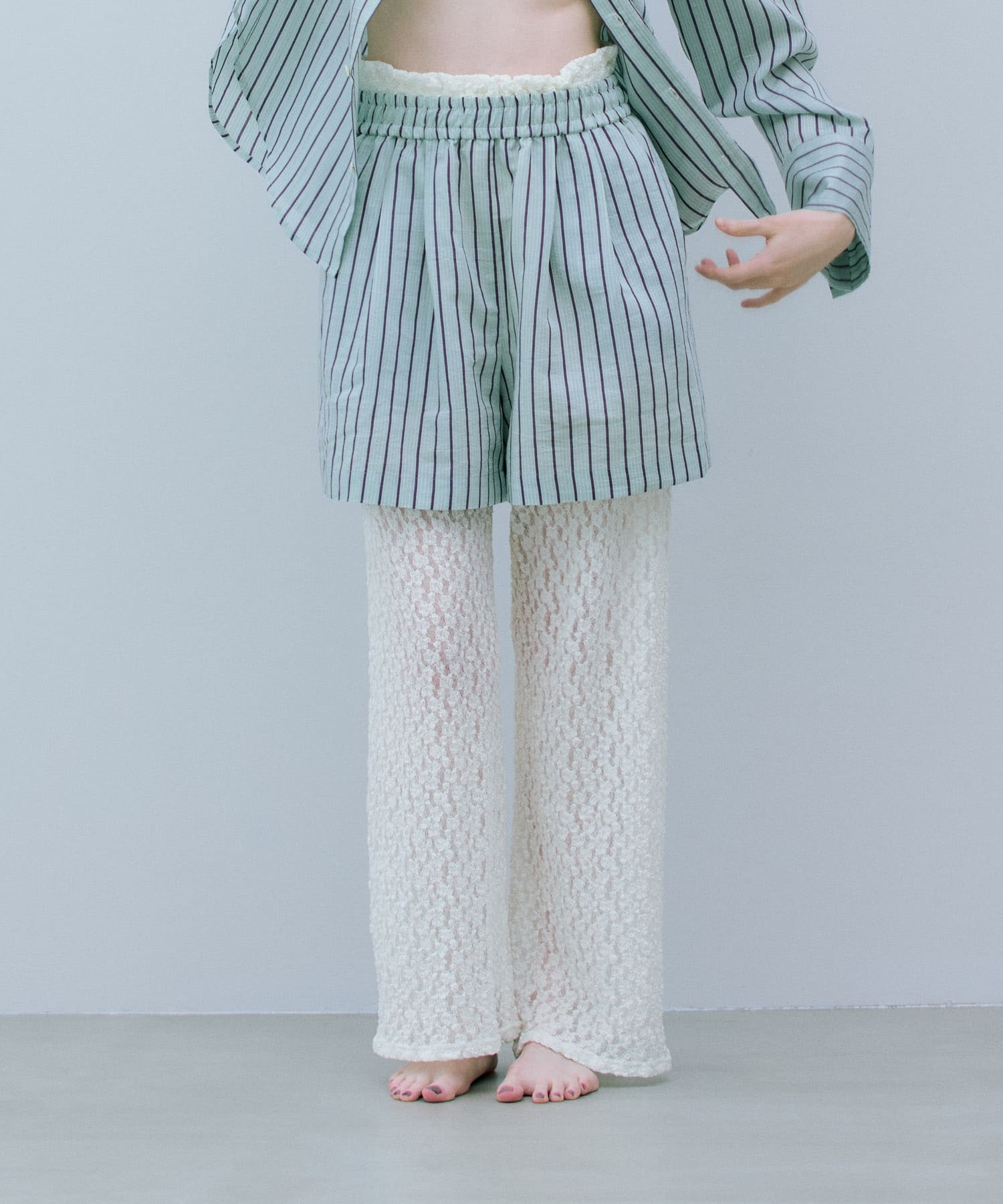 cwtch　LAYERED EASYPANTS