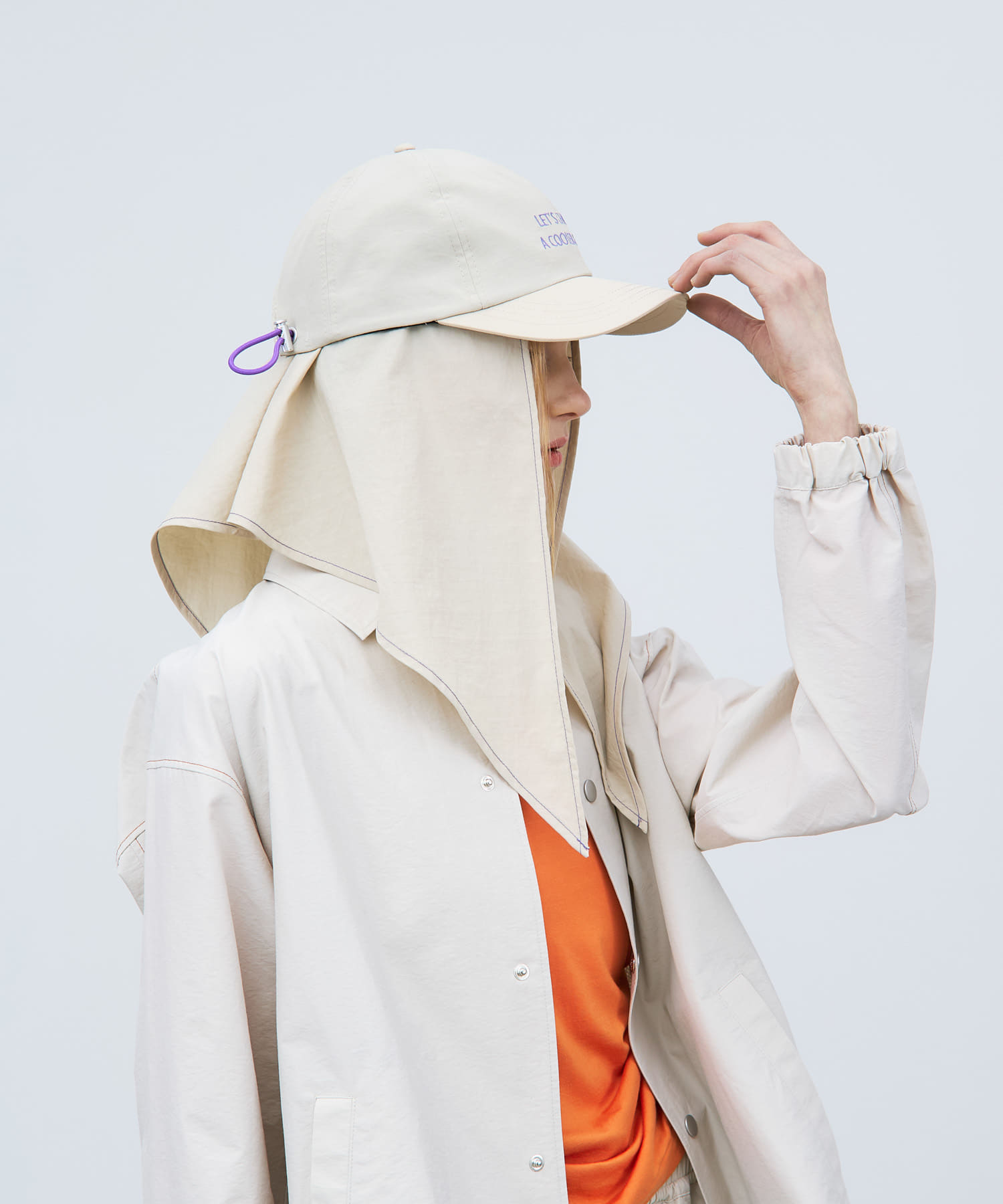 THE GOODLAND MARKET　GOOD SUNSHADE CAPSET BEIGE Free