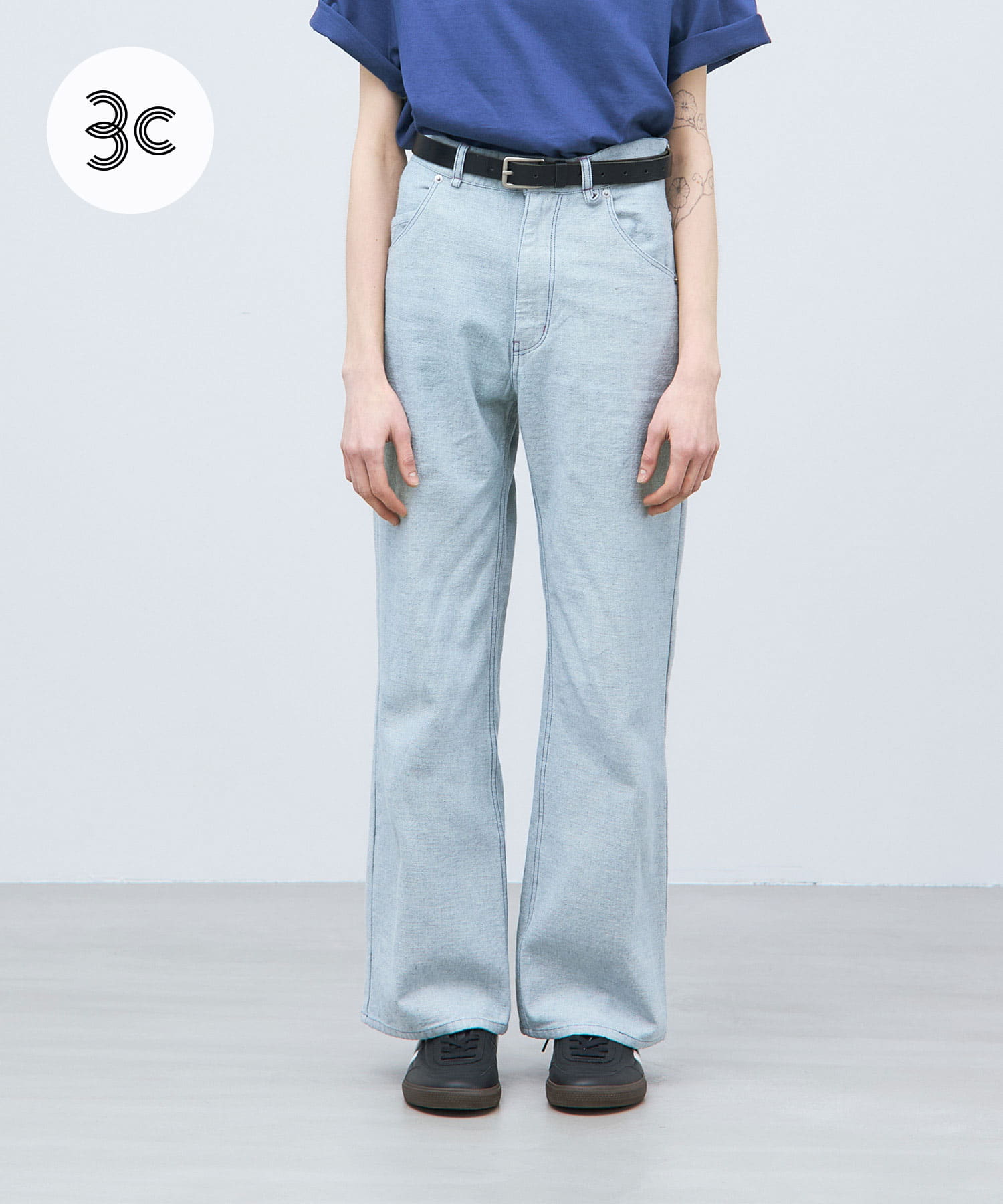 ザ グッドランド マーケット RE DENIM SEMI FLARE PANTS