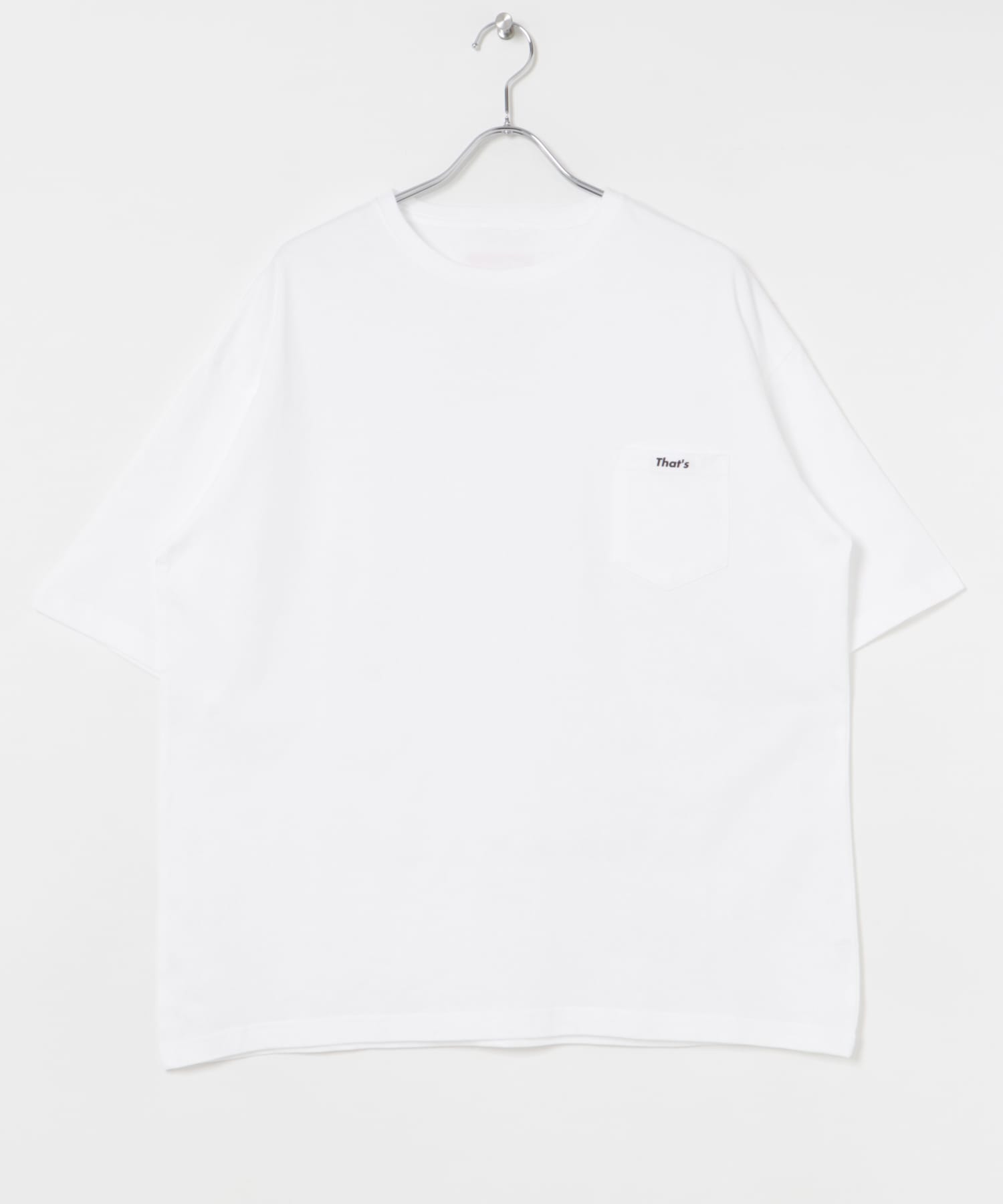 That’s　The Tee (Tag & Pocket) WH M