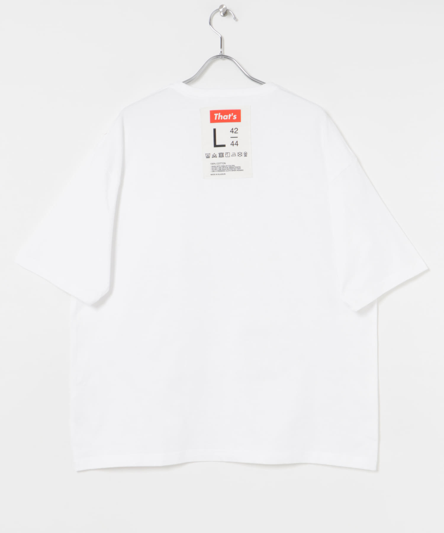 That’s　The Tee (Tag & Pocket) WH M
