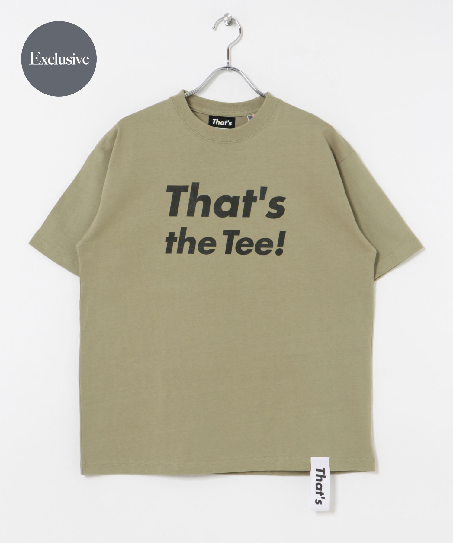 『一部別注カラー』That’s　THE TEE THATS BEIGE M