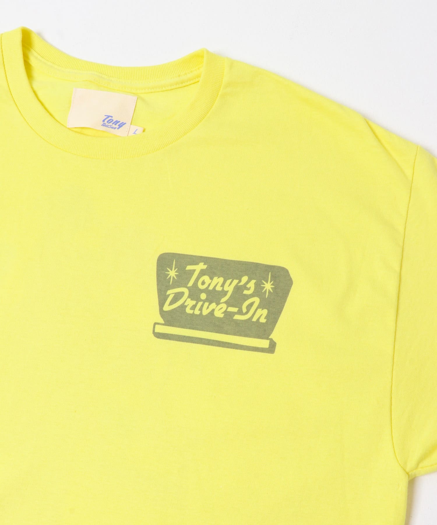 TONY　UKIYOE DRIVE IN TEE YEL L