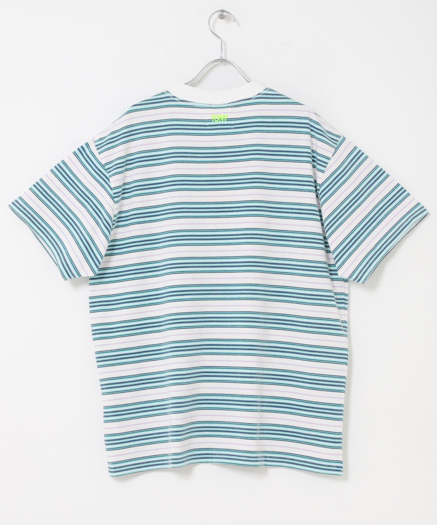 TONY　HANGTEN BORDER TEE WHT L