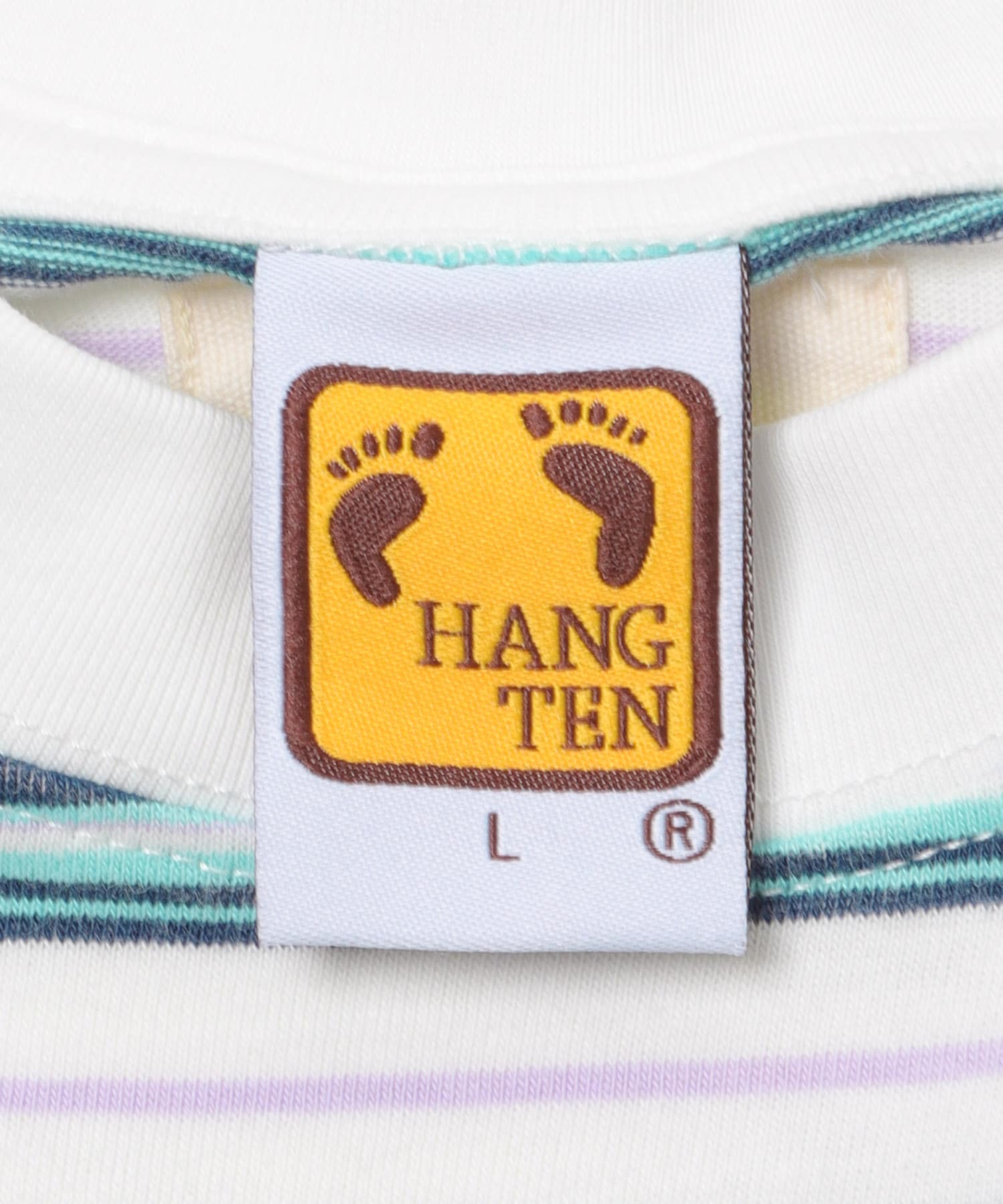 TONY　HANGTEN BORDER TEE WHT L
