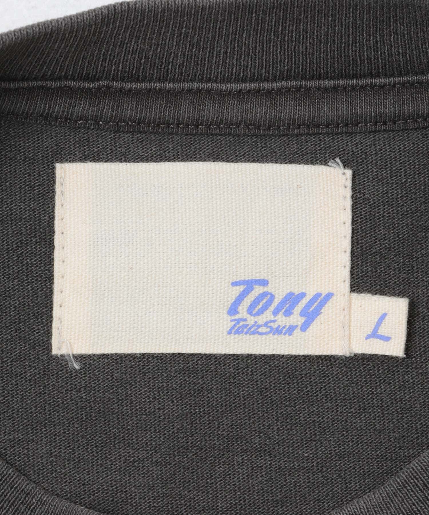 TONY　TOKYO POCKET TEE BLK L