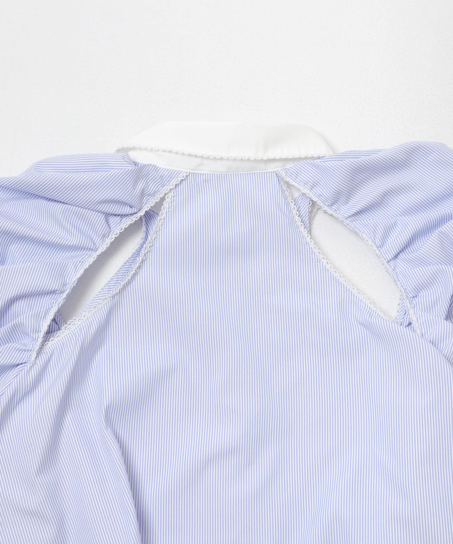 neith.tokyo　CLERIC FLARE SHIRT BLUE Free