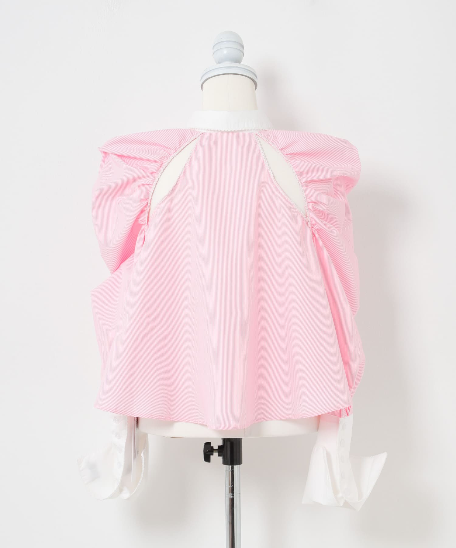 neith.tokyo　CLERIC FLARE SHIRT PINK Free