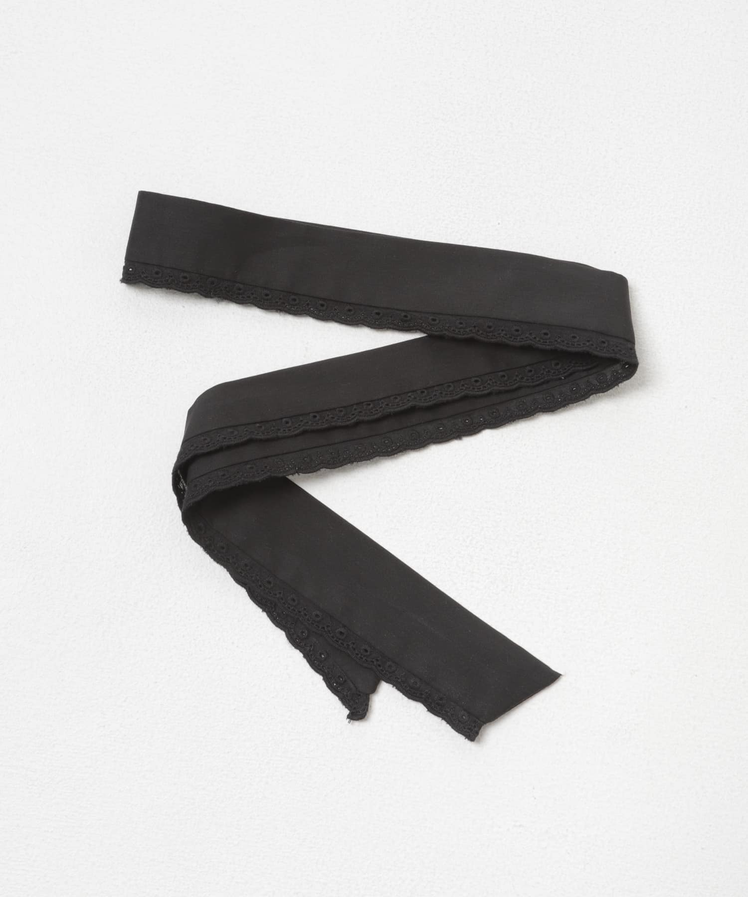 neith.tokyo　HANDKERCHIEF TIED SHIRT BLACK Free