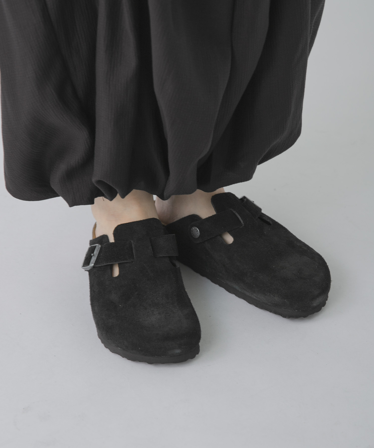 BIRKENSTOCK　BOSTON LEVE BLACK-NARROW