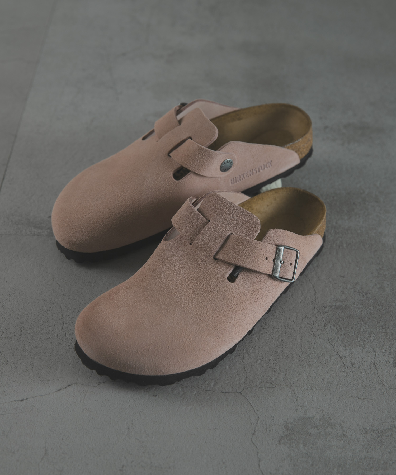 BIRKENSTOCK　BOSTON LEVE PINK CLAY (NARROW)