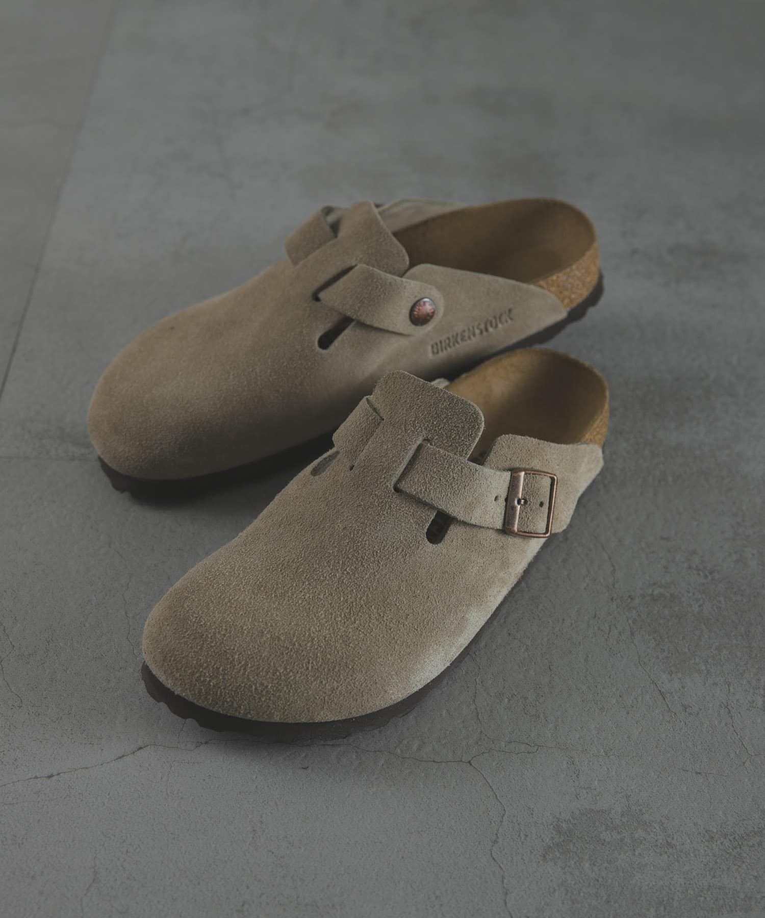 BIRKENSTOCK　BOSTON LEVE TAUPE (NARROW)
