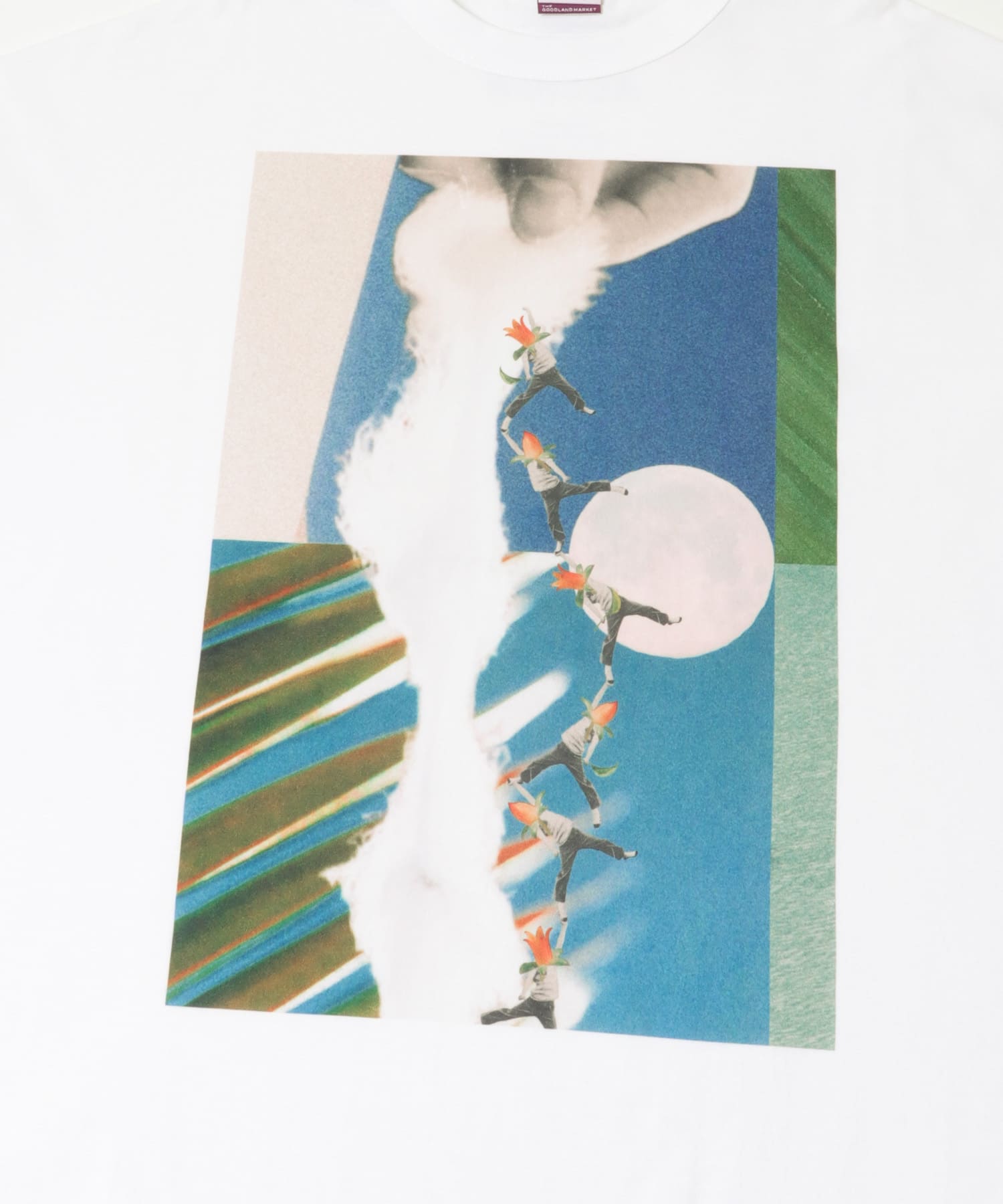 ザ グッドランド マーケット　BIG GRAPHIC TEE BLUE 1