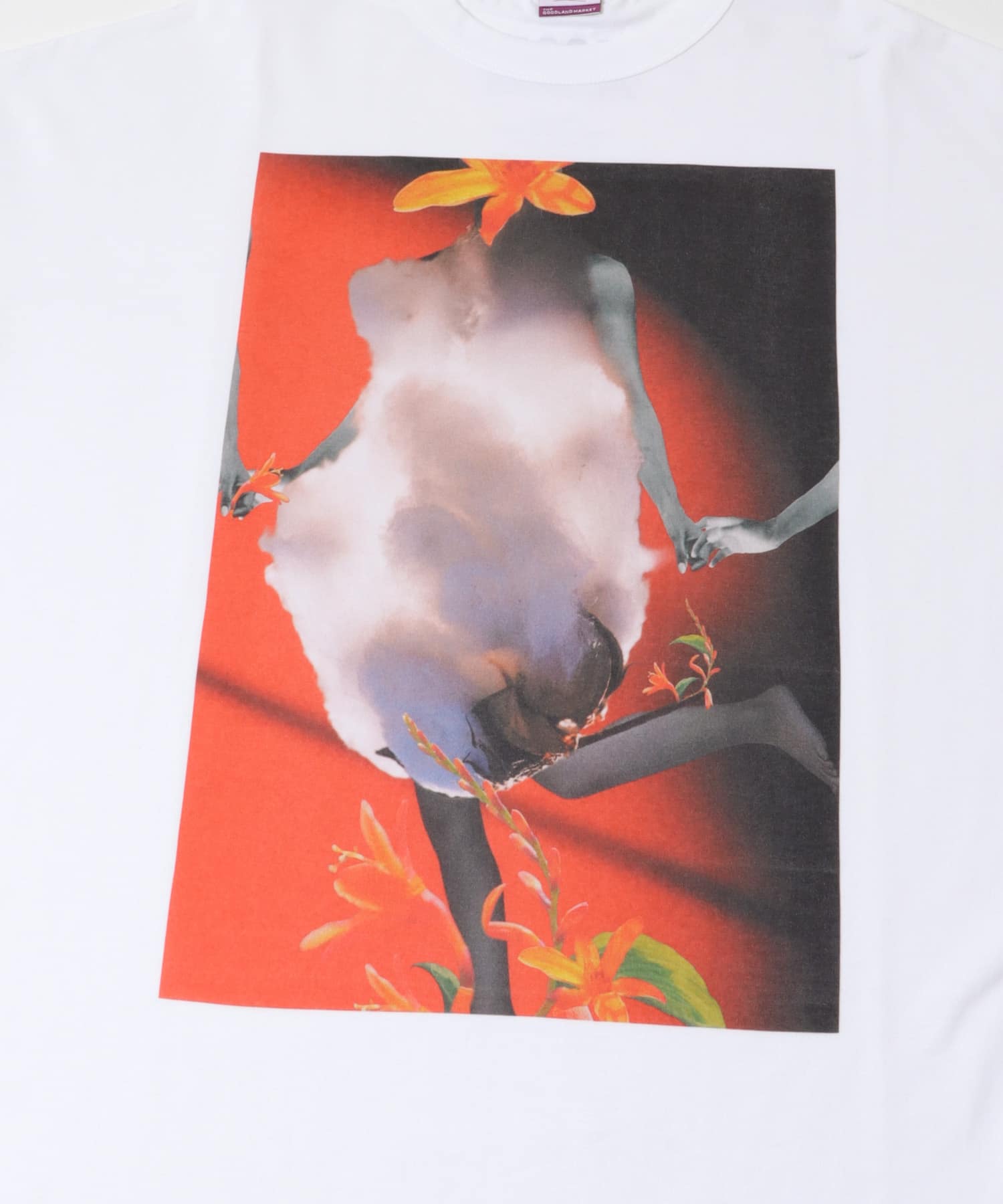 ザ グッドランド マーケット　BIG GRAPHIC TEE ORANGE 1