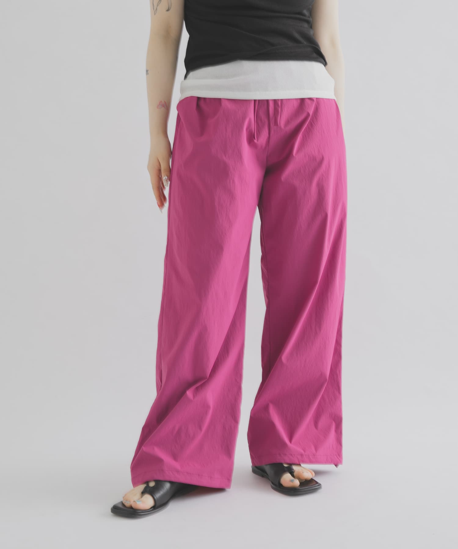 ザ グッドランド マーケット GOOD COLOR EASYPANTS(1 FUCHSIA): ボトム
