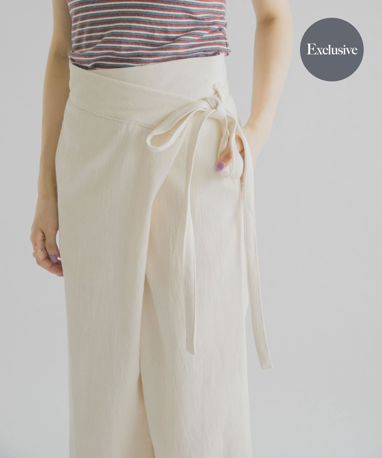 『別注』Syncs.Earth×THE GOODLAND MARKET　WRAP PANTS