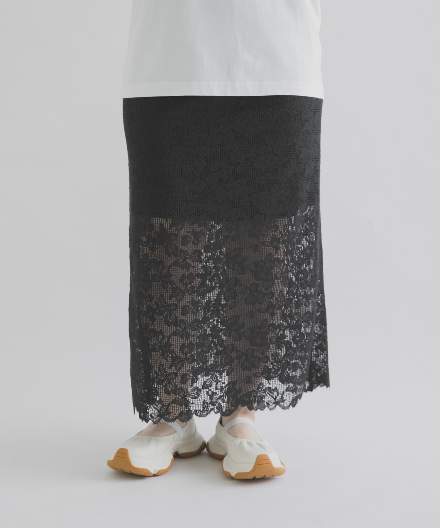 cwtch　ORGANIC COTTON LACE SKIRT