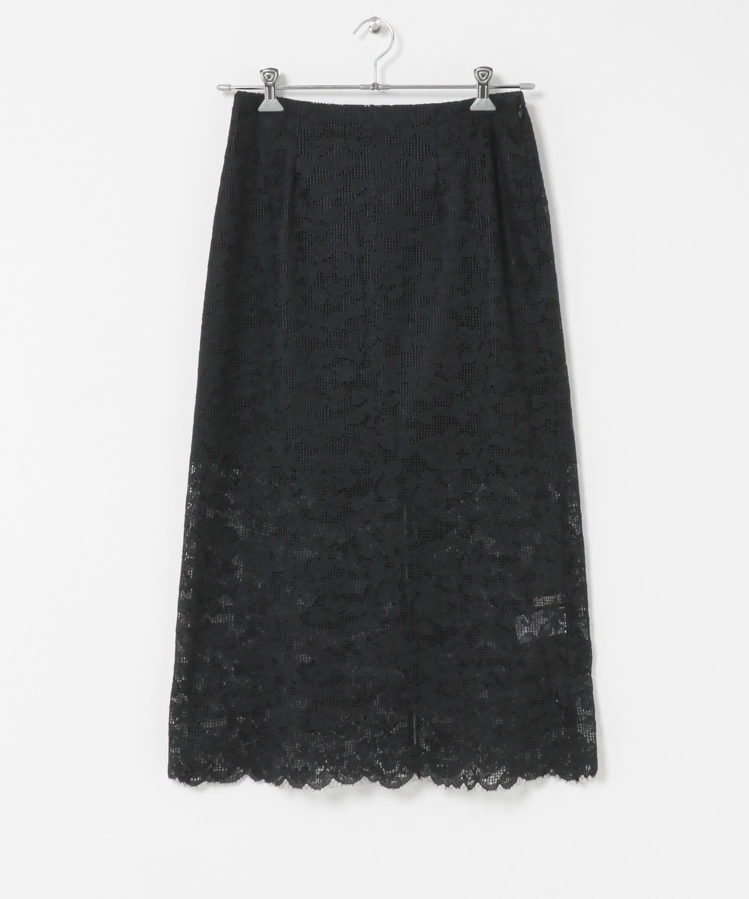 cwtch　ORGANIC COTTON LACE SKIRT BLACK 1