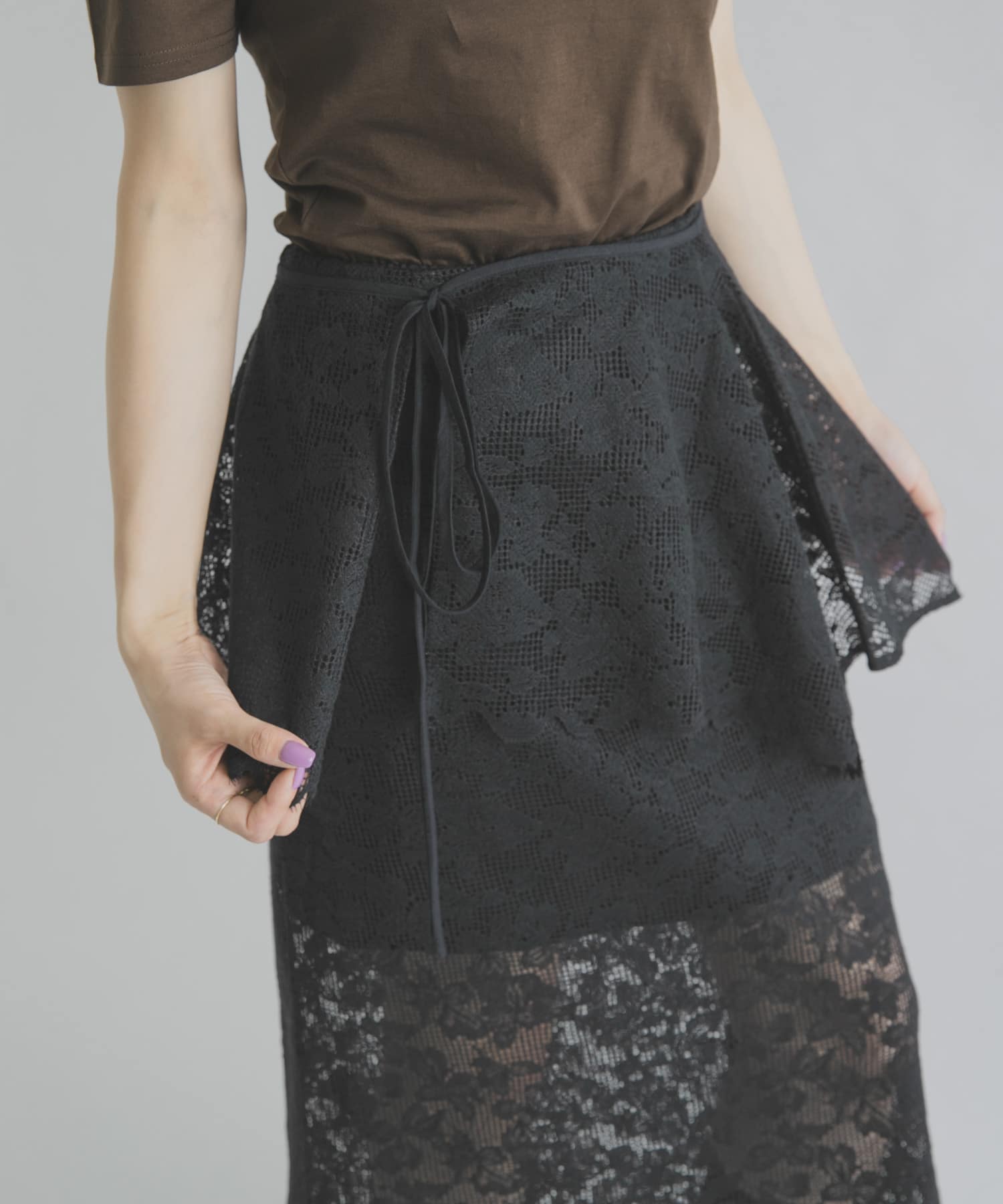 cwtch　ORGANICCOTTON LACE APRON