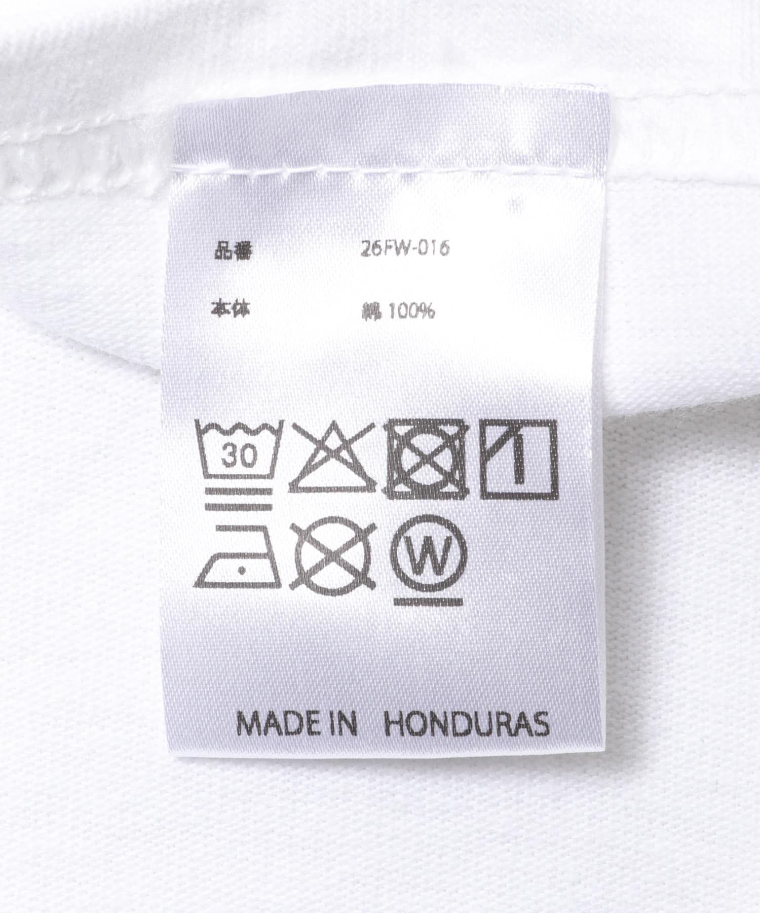 TONY　SENTENCE L/S POCKET TEE WHT L