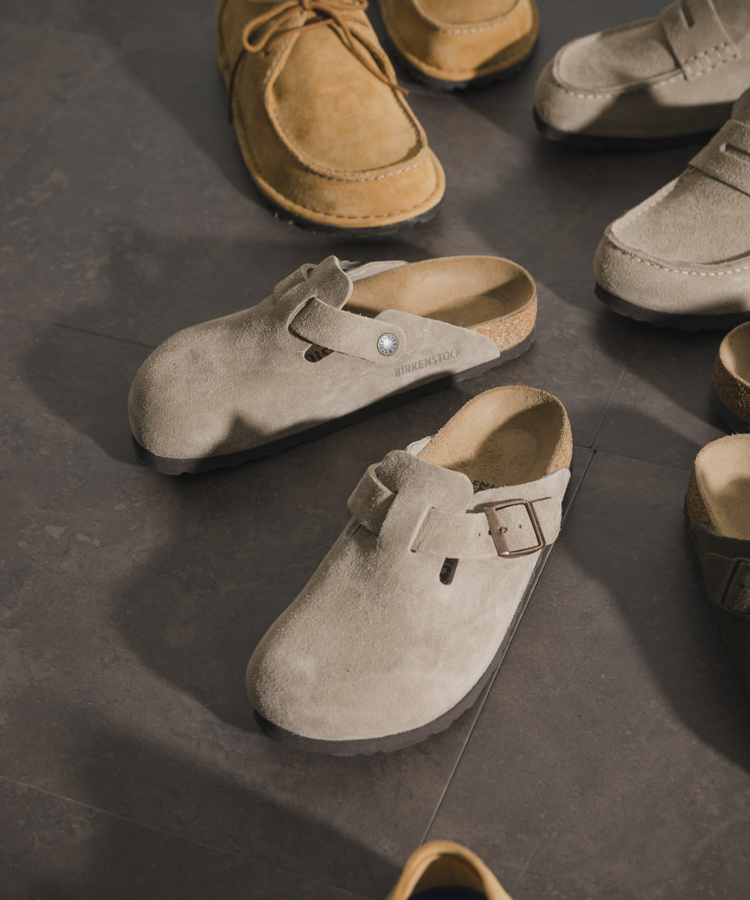 BIRKENSTOCK　BOSTON SUEDE TAUPE M (REGULAR)
