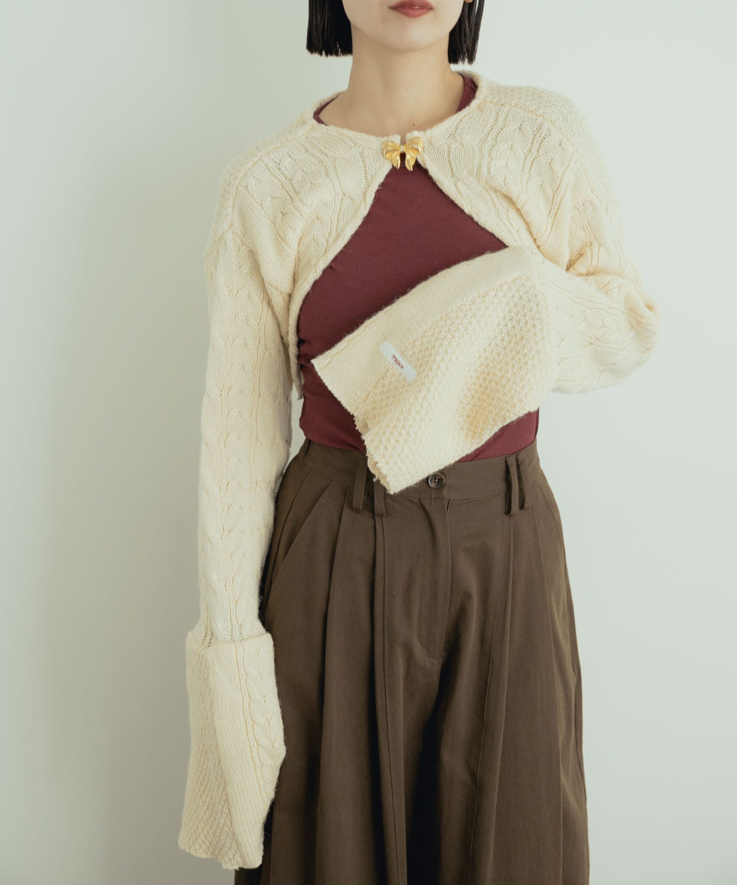 77circa　BOLERO CARDIGAN W/BROOCH
