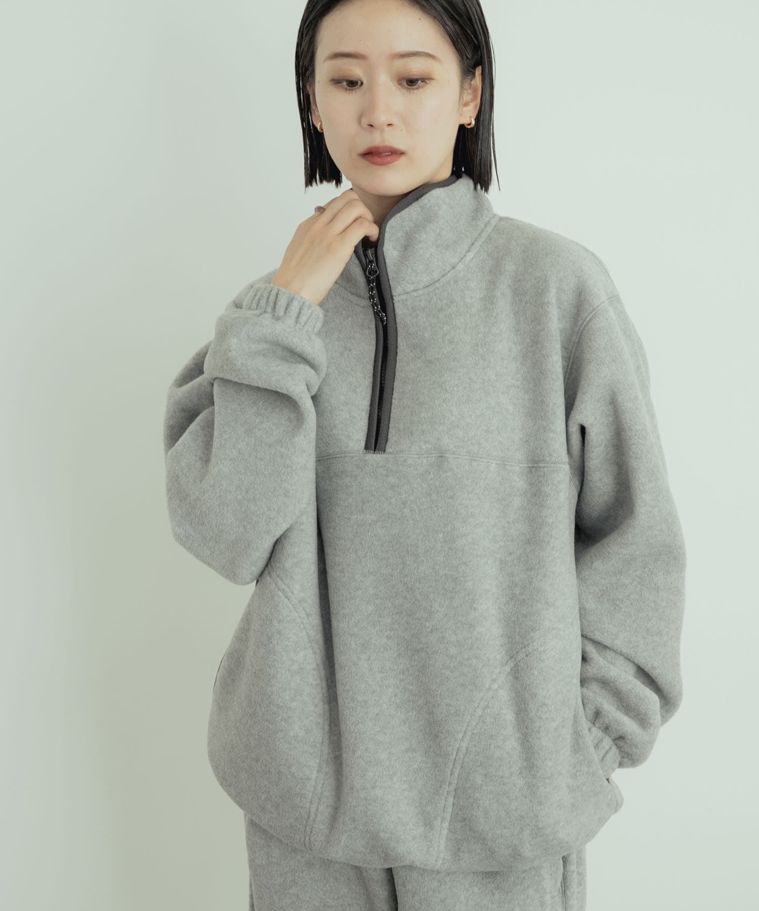 ザ グッドランド マーケット　FLEECE ZIP TOPS