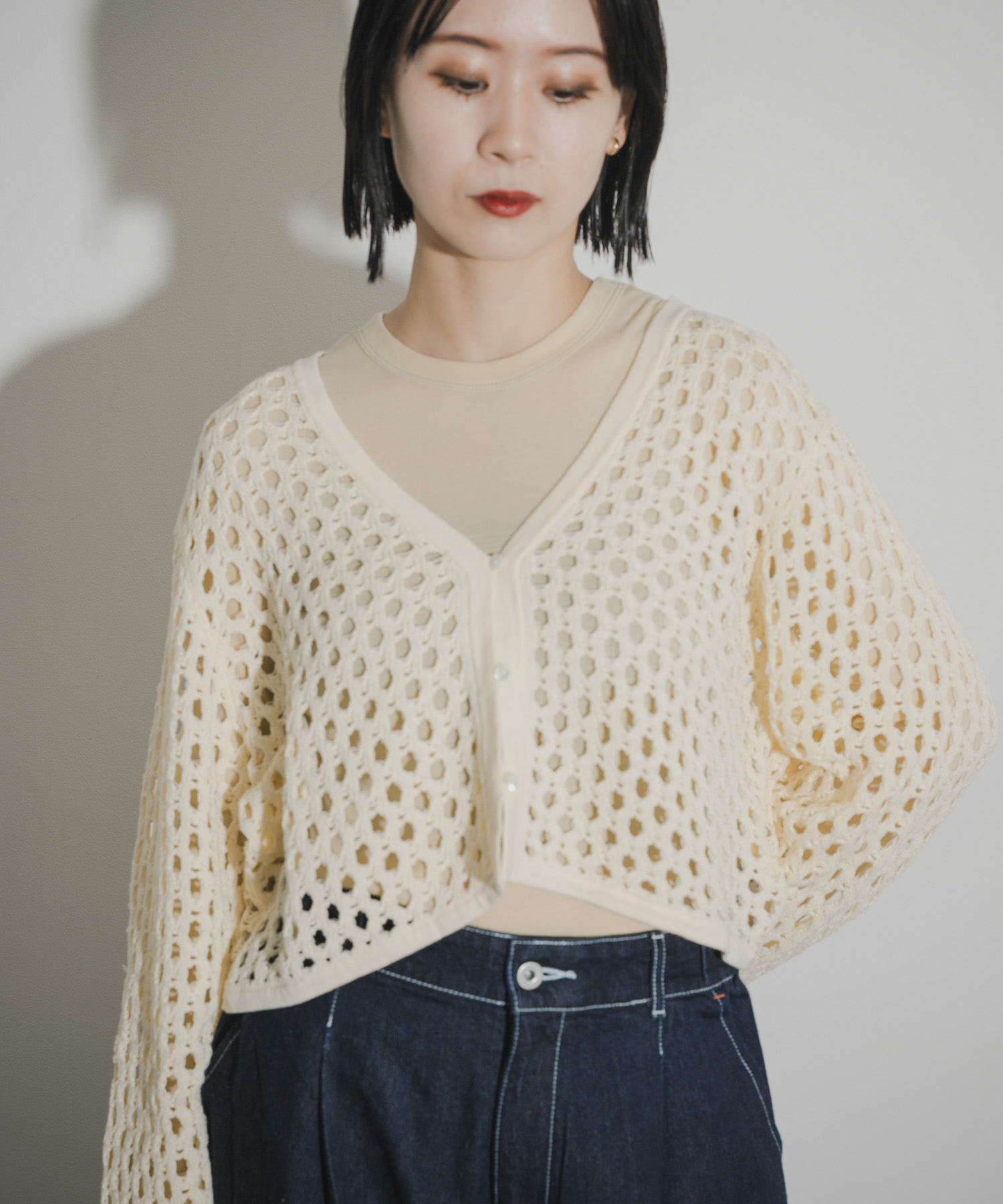 cwtch　SHEER FRAISE LONG TEE