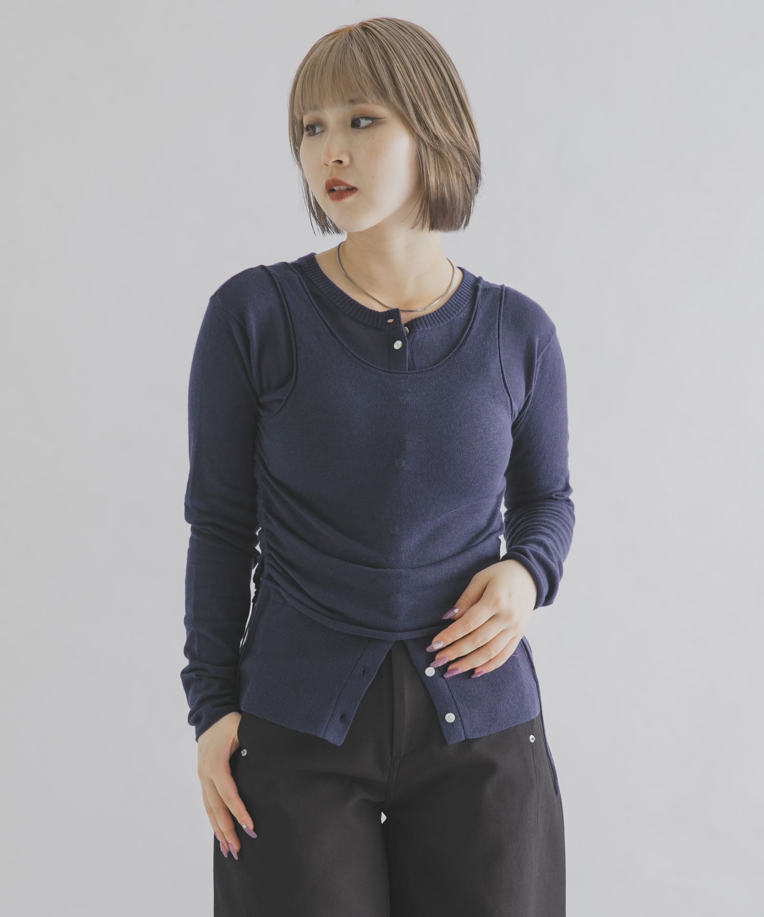 cwtch　LAYERED KNIT TOPS