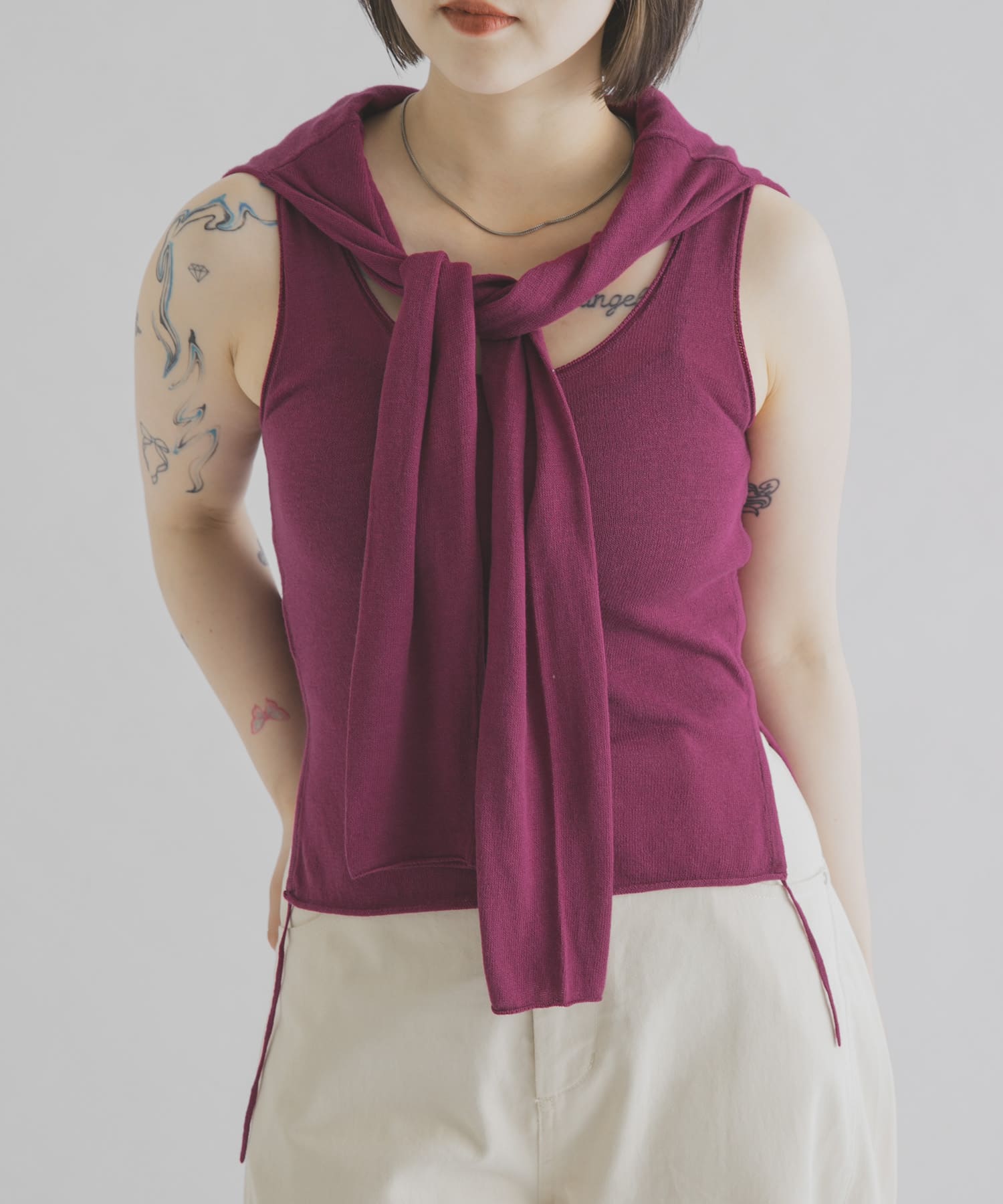 cwtch　LAYERED KNIT TOPS