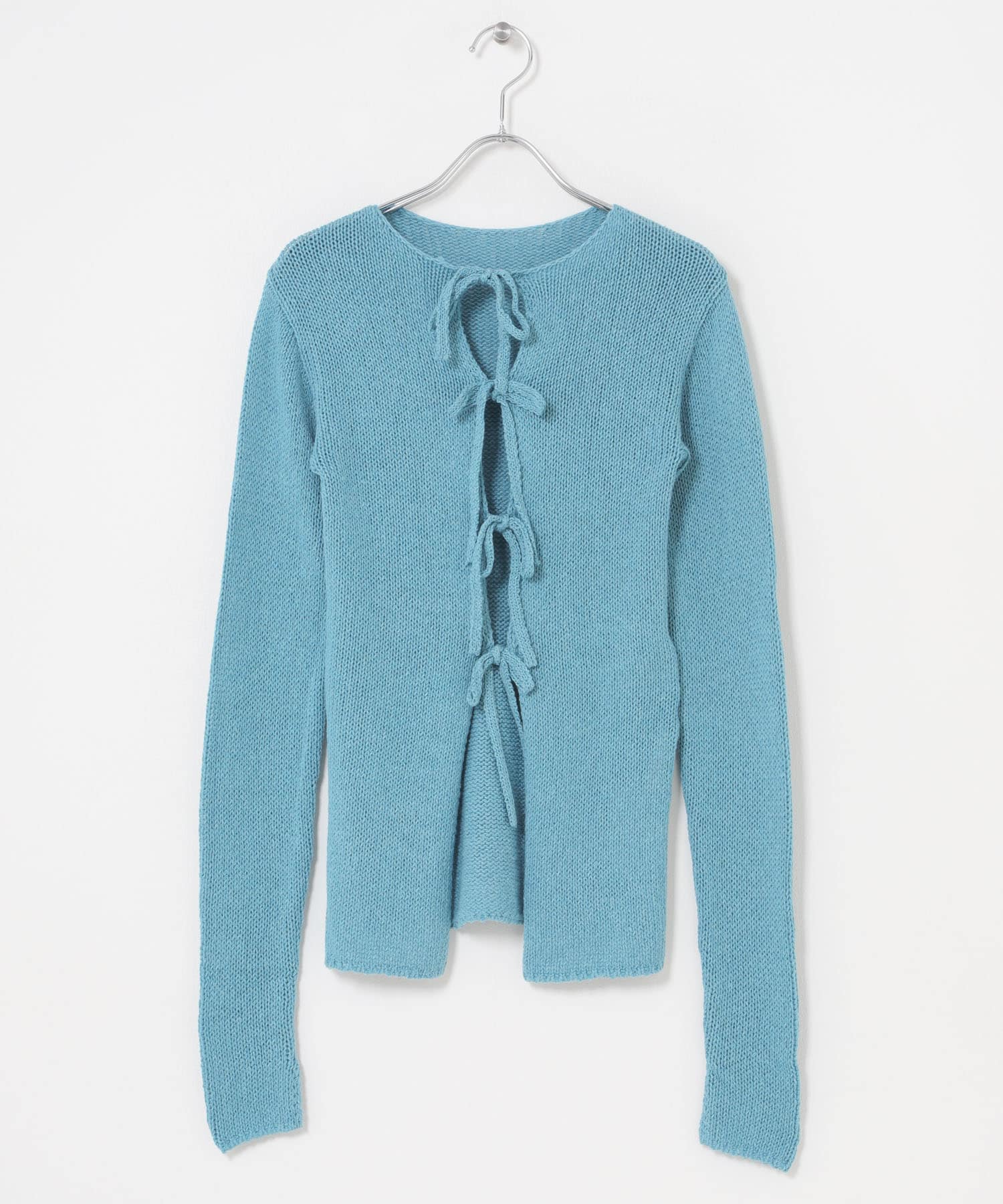 cwtch　LOW GAUGE KNIT TOPS BLUE Free