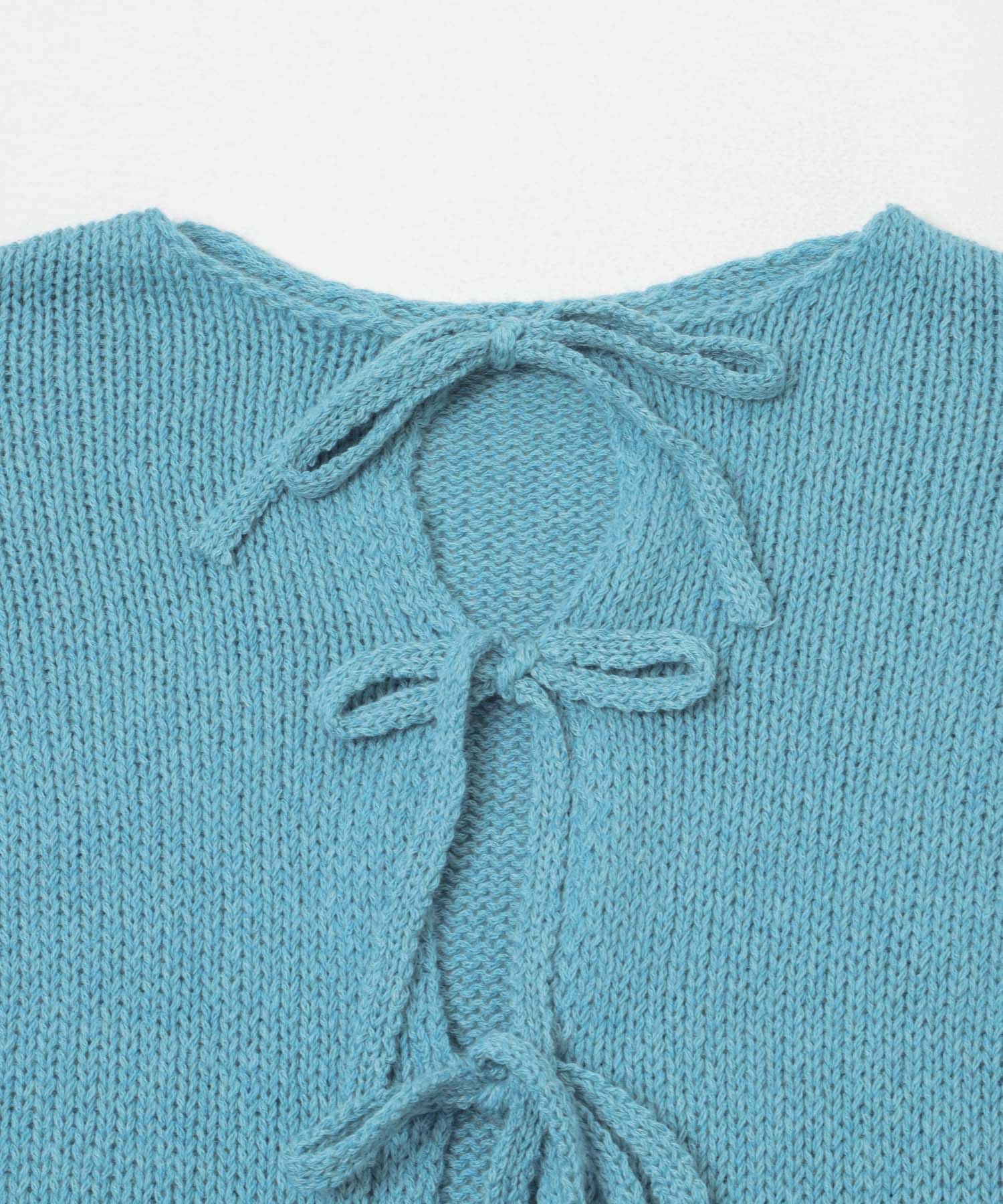 cwtch　LOW GAUGE KNIT TOPS BLUE Free