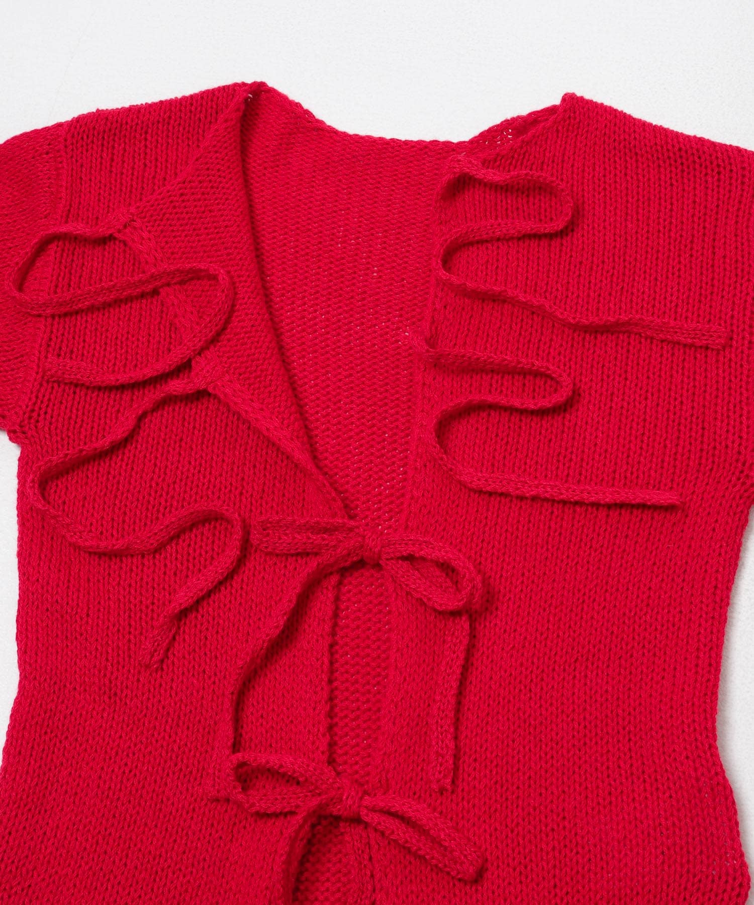 cwtch　LOW GAUGE KNIT TOPS RED Free
