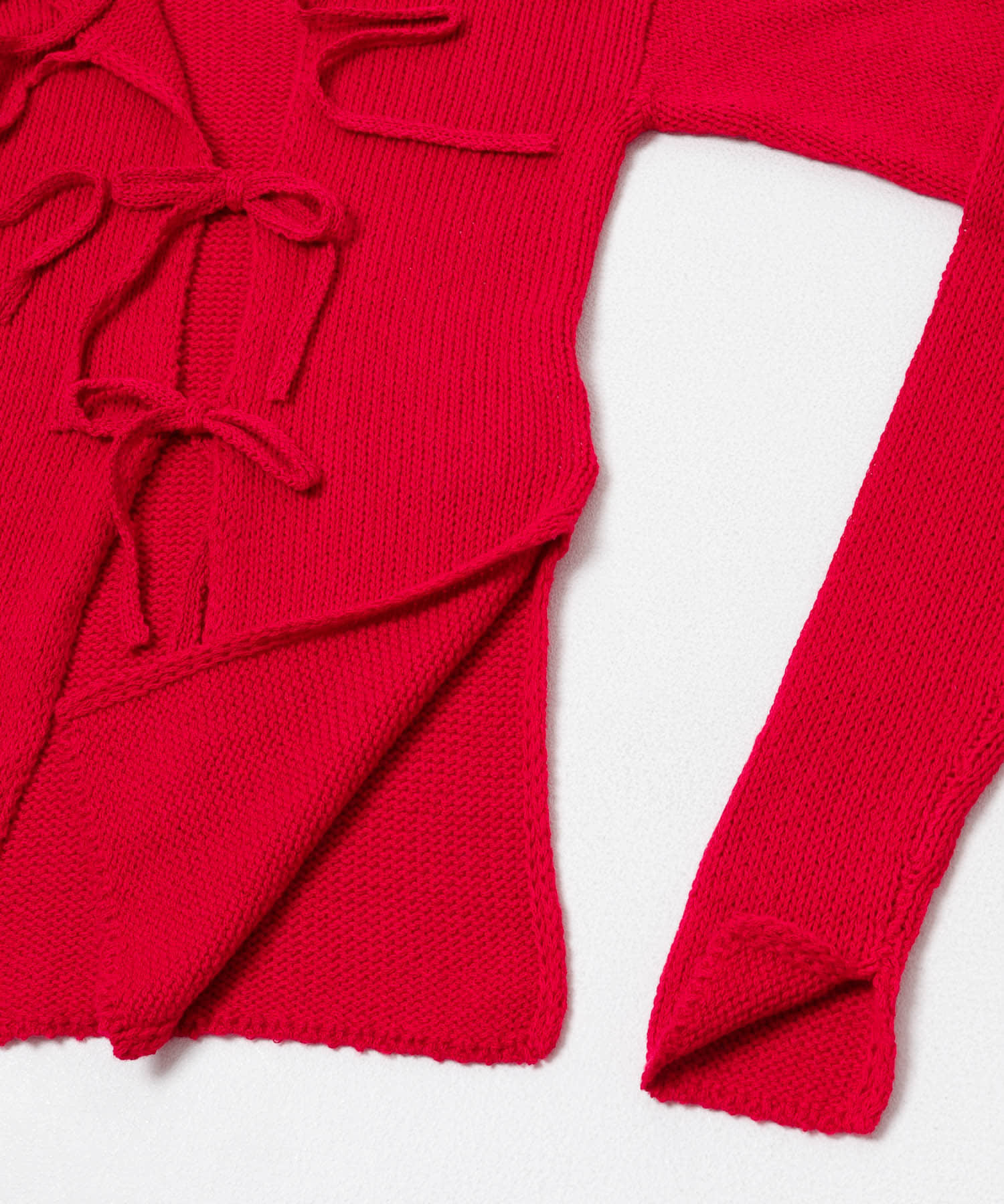 cwtch　LOW GAUGE KNIT TOPS RED Free