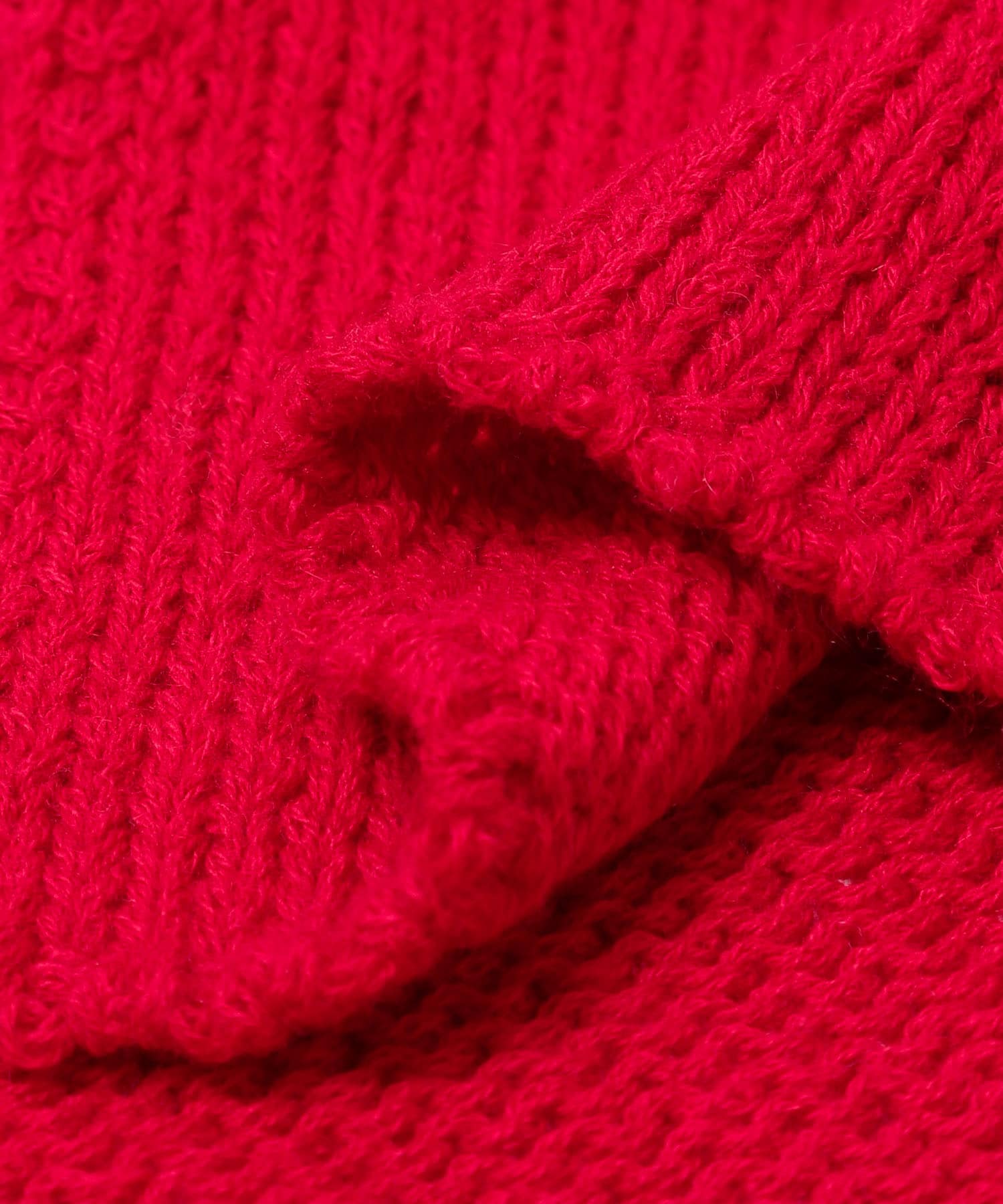 cwtch　LOW GAUGE KNIT TOPS RED Free