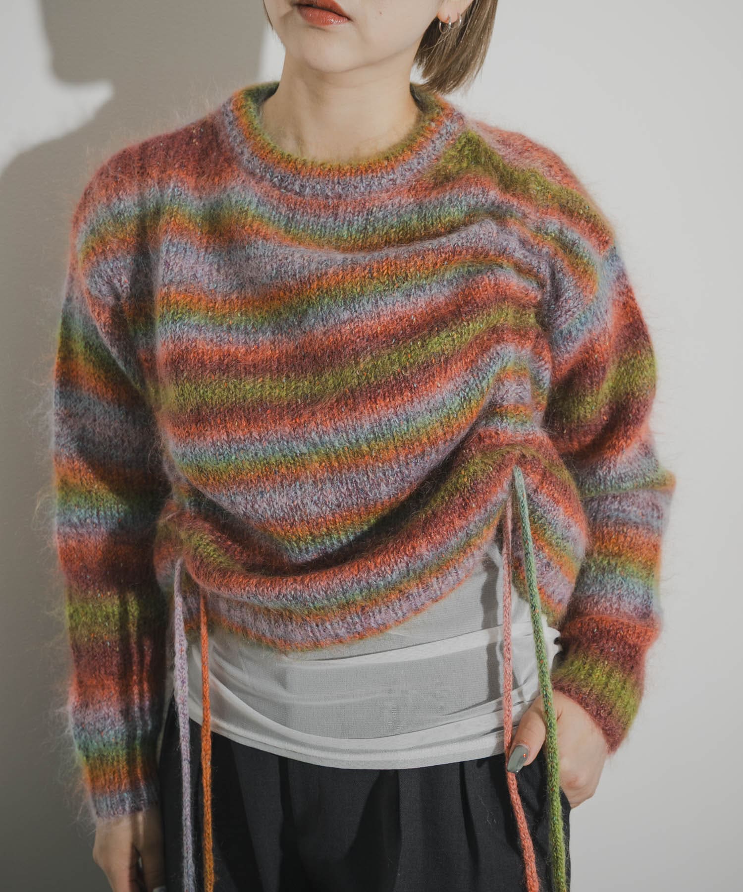 cwtch　PSYCHEDELIC KNIT TOPS