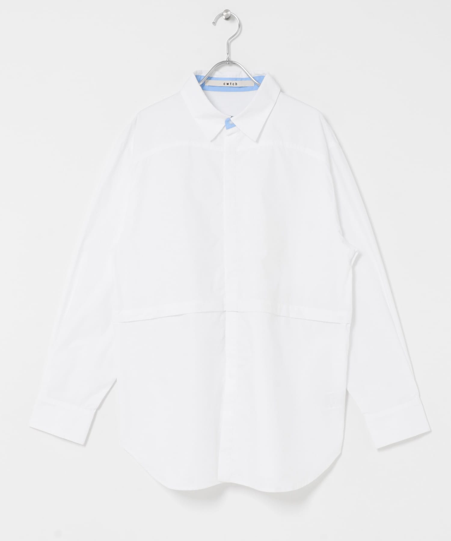 cwtch　ORGANIC 2WAY SHIRTS WHITE Free