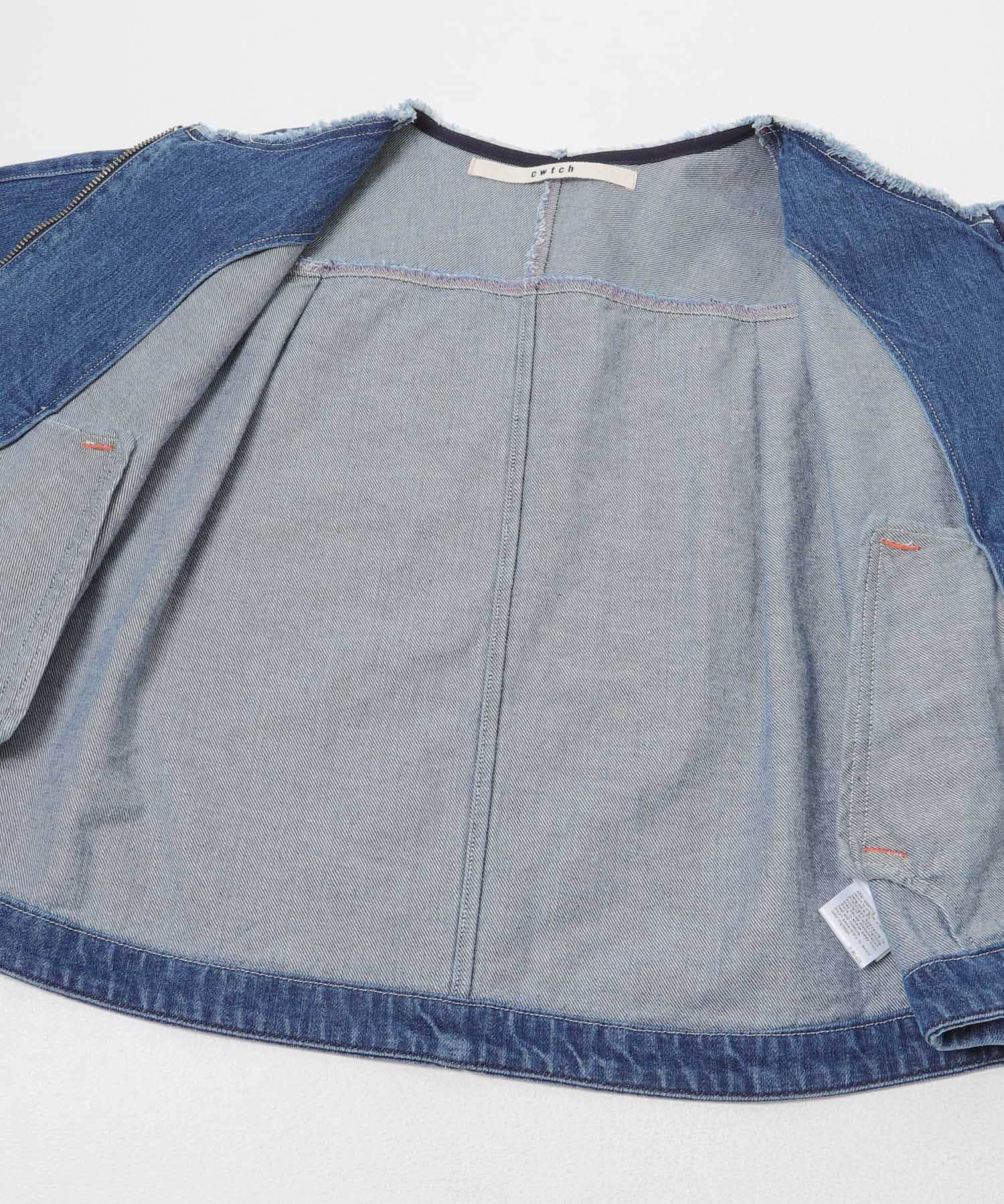 cwtch CUTOFF ORGANIC DENIM JACKET V(Free V WASH): アウター｜URBAN