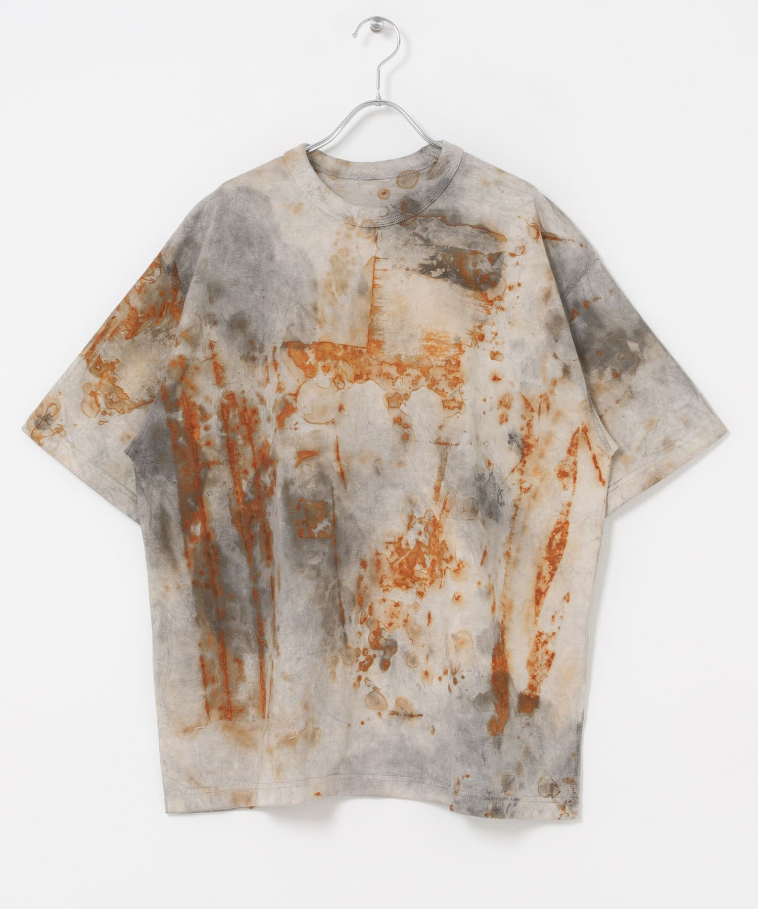 armi　RUST DYED FLAT-SEAM TEE