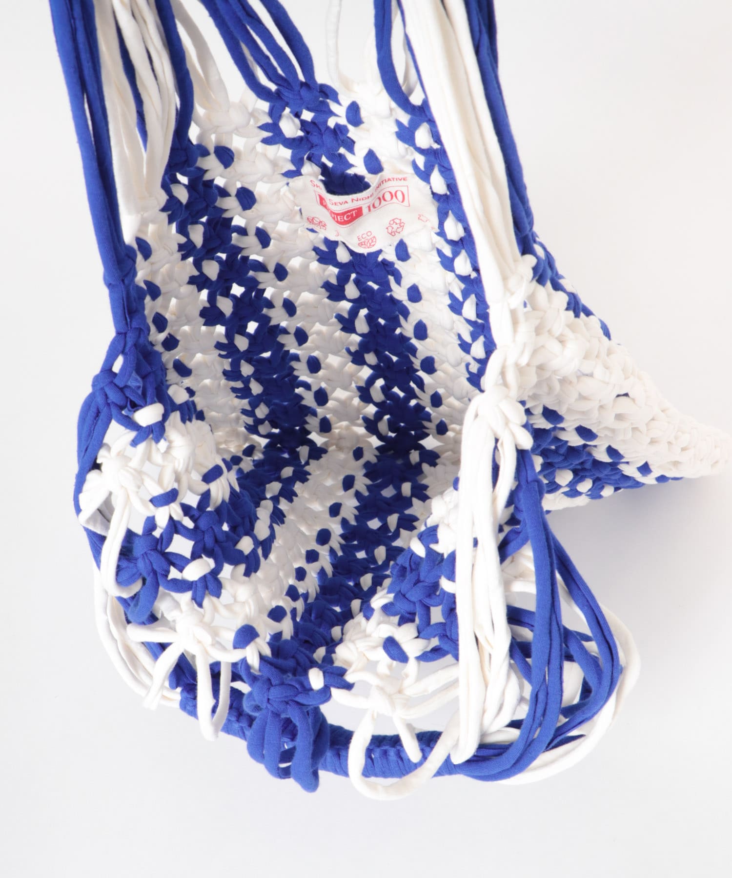 PROJECT 1000　MACRAME NET blu×ivory One