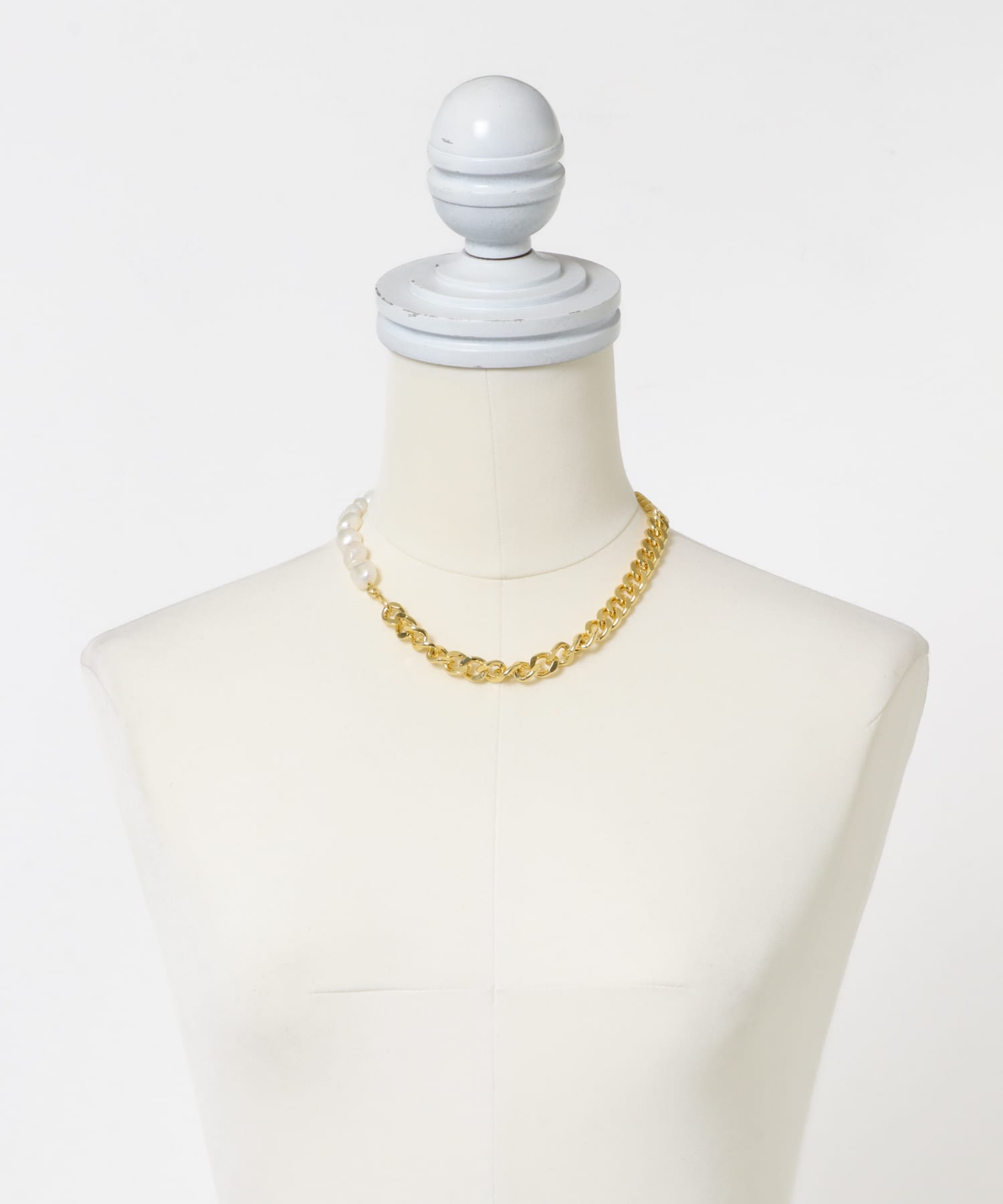 STACEY　チャンキーチェーンネックレス GOLD Free