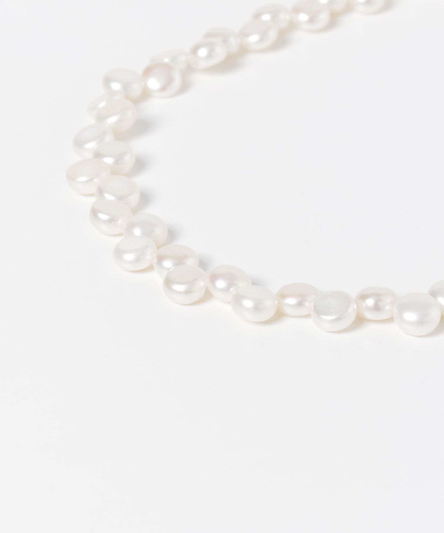 STACEY　ダブルパールネックレスパール大 White Free